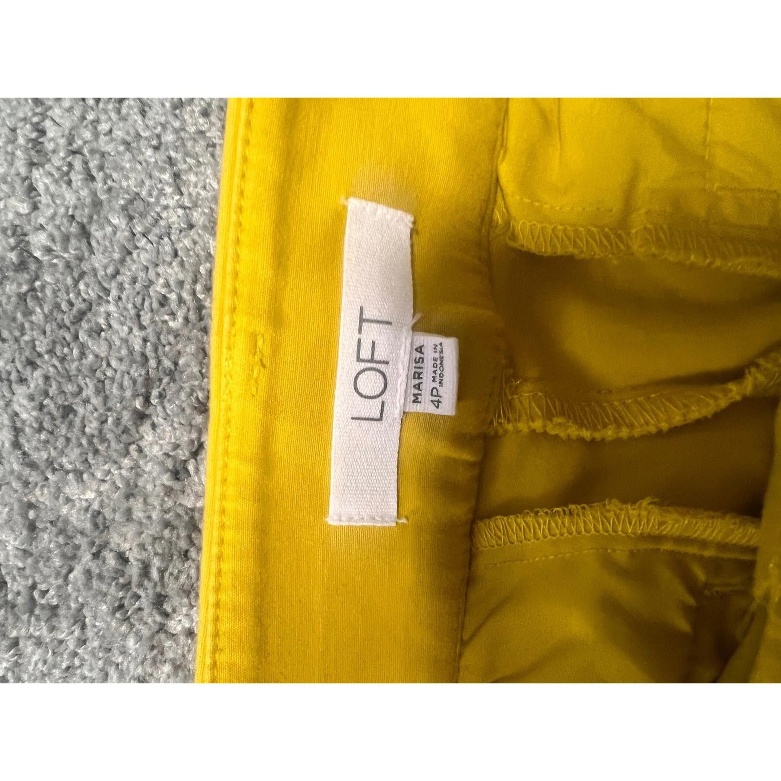 Other LOFT Marisa, The Riviera Pant, Yellow Womens Size 4P Size 27" / US 4 / IT 40 - 3 Thumbnail