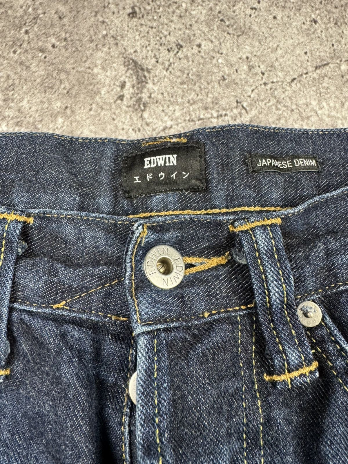 Edwin × Japanese Brand × Vintage CRAZY EDWIN JAPANESSE JEANS Size US 31 - 4 Thumbnail