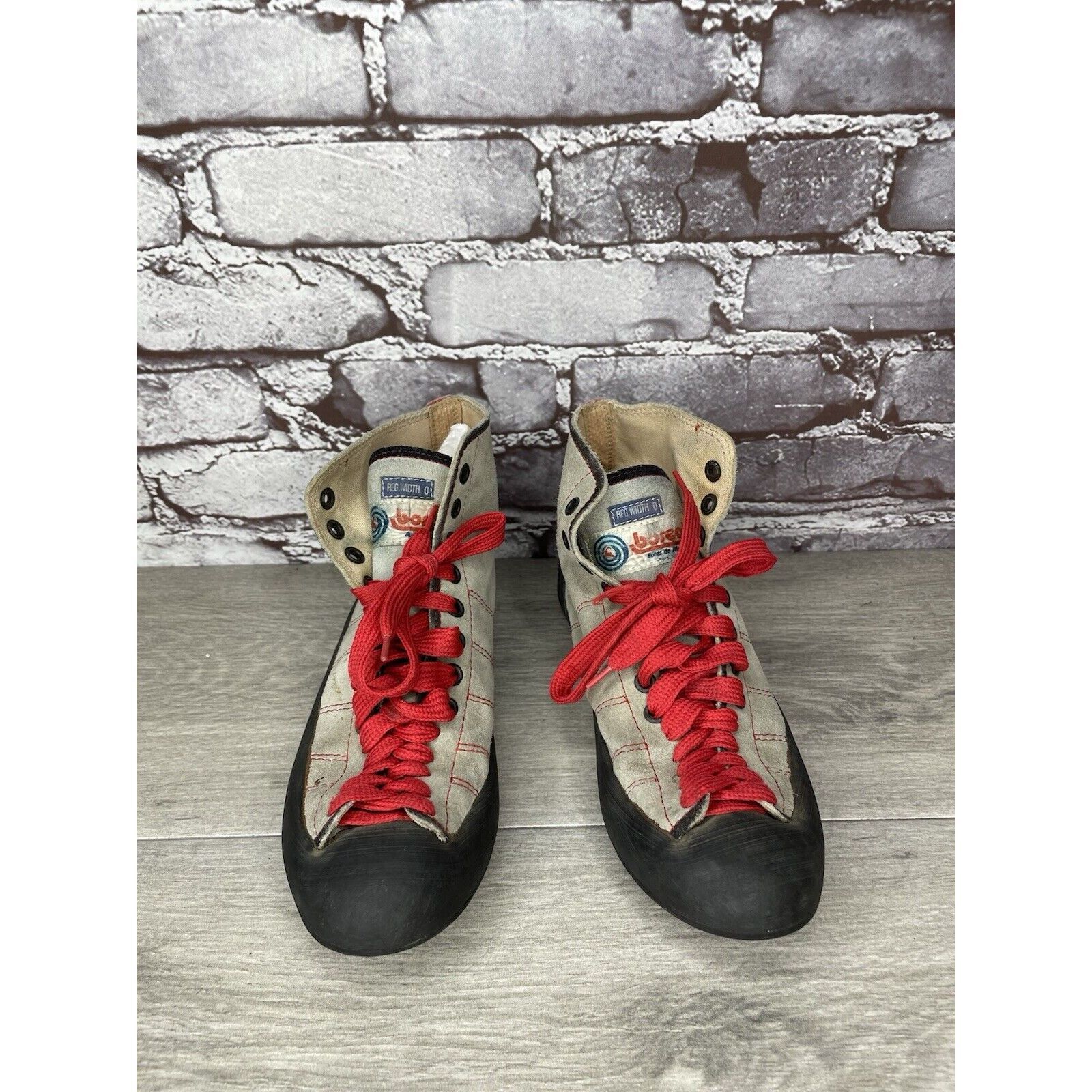 Other Boreal VTG Gray Fire High Tops Taupe Red Lace Climbing Shoes Size US 6 / IT 36 - 12 Thumbnail