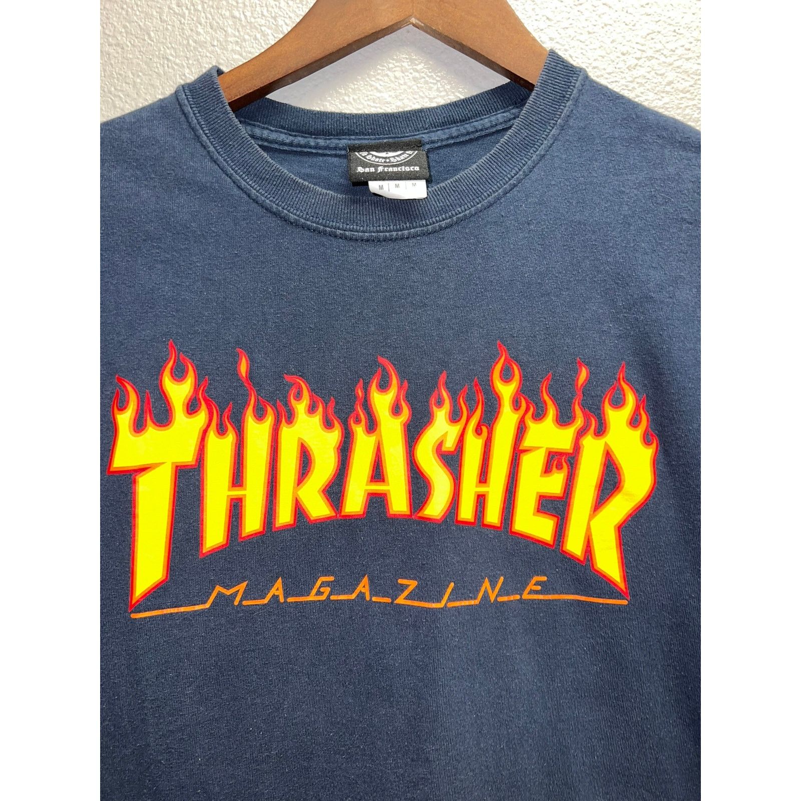 Thrasher Thrasher Magazine Shirt Blue Flames Logo Graphic Tee Medium Size US M / EU 48-50 / 2 - 2 Thumbnail