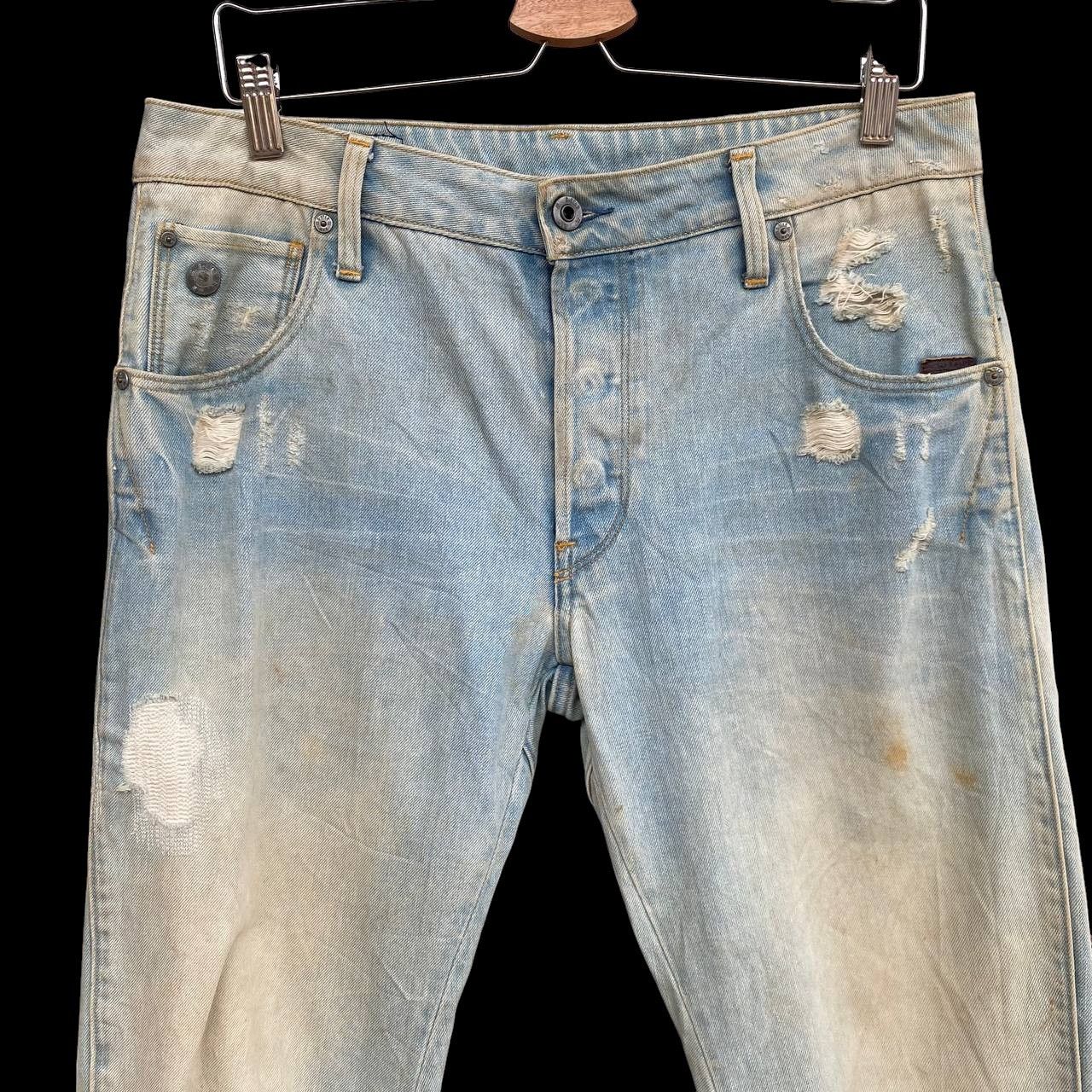 G-Star VTGE GSTAR DISTRESSED JEAN RUSTY WASH ASSYMETRIC LEG SLIMFIT Size US 30 / EU 46 - 6 Thumbnail