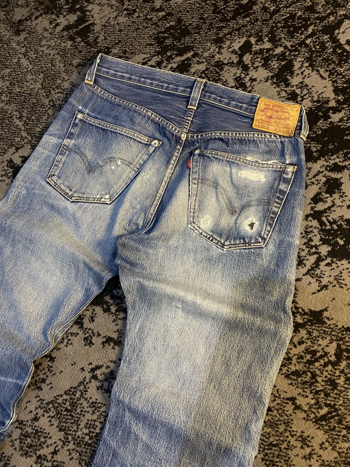 Junya Watanabe × Levi's Levi’s 501 XX Big E Sashiko Patchwork Selvedge Denim 🔥 Size US 32 / EU 48 - 14 Thumbnail