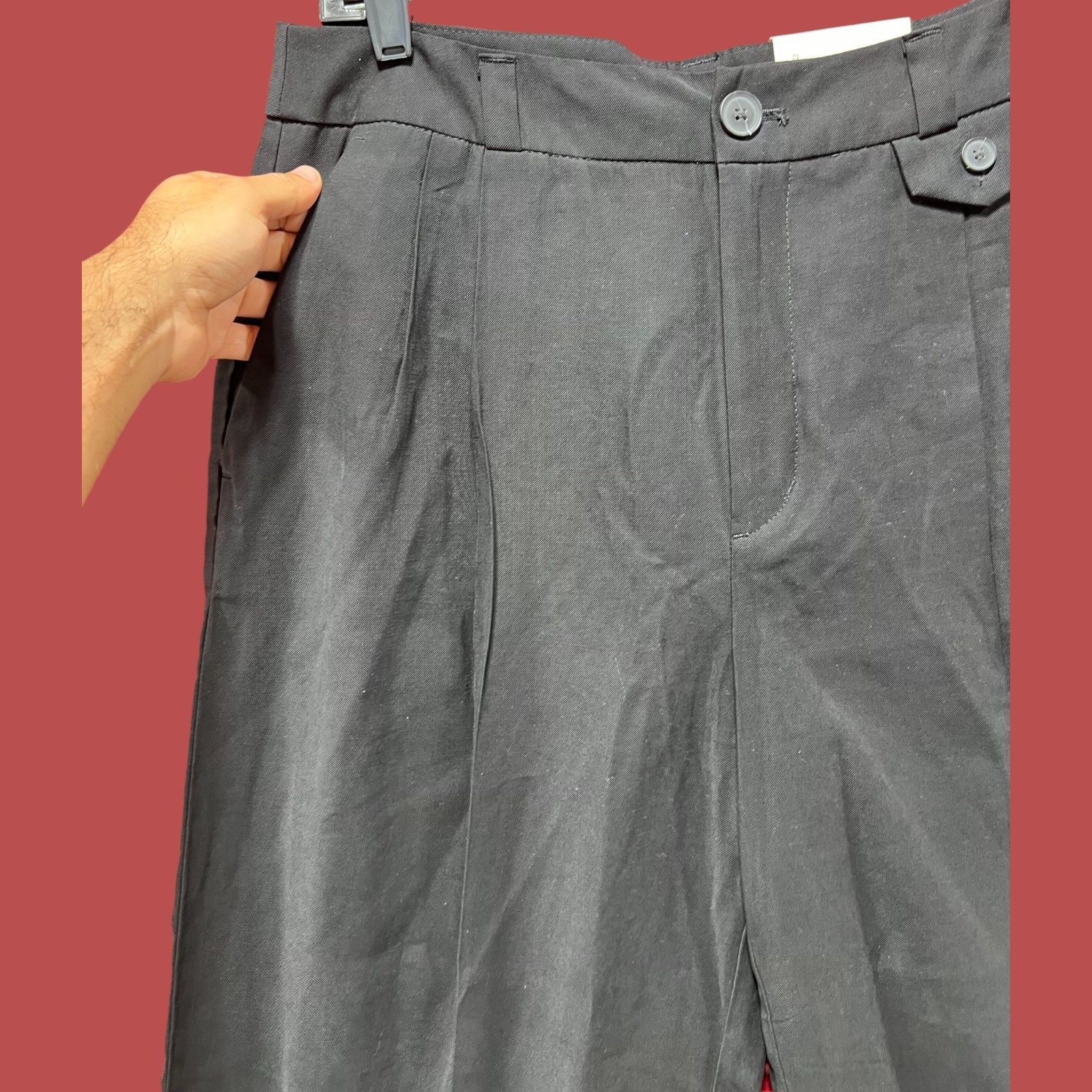 Other A New Day - Women's High Rise Pants Relaxed Hip & Thing - Bl Size 32" / US 10 / IT 46 - 13 Thumbnail