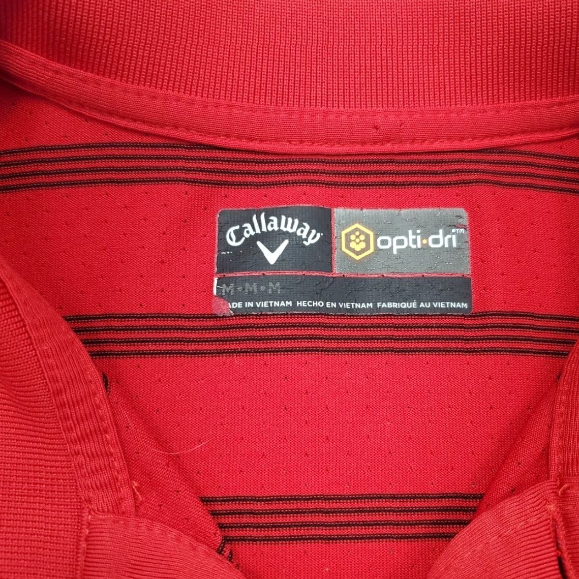 Callaway Callaway Opti Dri Golf Polo Shirt Mens M Short Sleeve V Logo The Refuge Polo Shirt Size US M / EU 48-50 / 2 - 7 Thumbnail