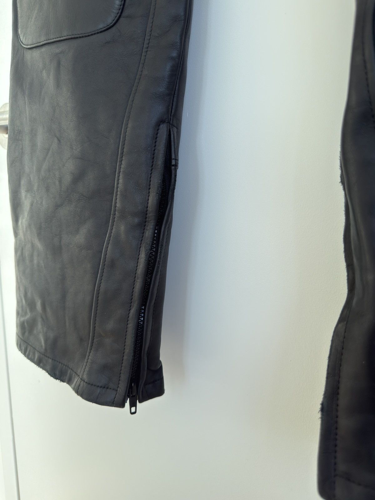 Balenciaga Baenciaga 24FW Low Waist Biker Leather Pants Size US 34 / EU 50 - 4 Thumbnail