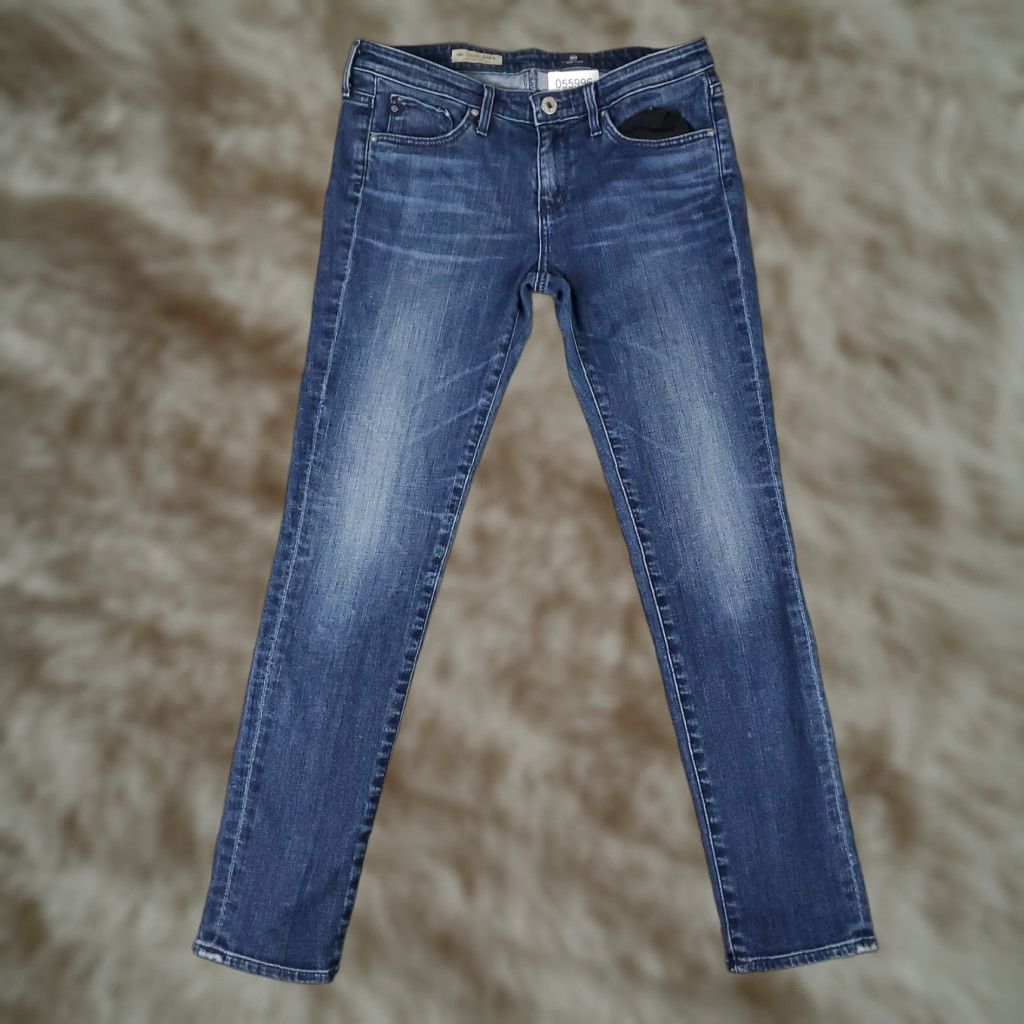 Vintage VINTAGE AG Adriano Goldschmied Womens Jeans 27x27 Denim Slim Skinny Low Rise Blue 90s Girls Size 27" / US 4 / IT 40 - 1 Thumbnail