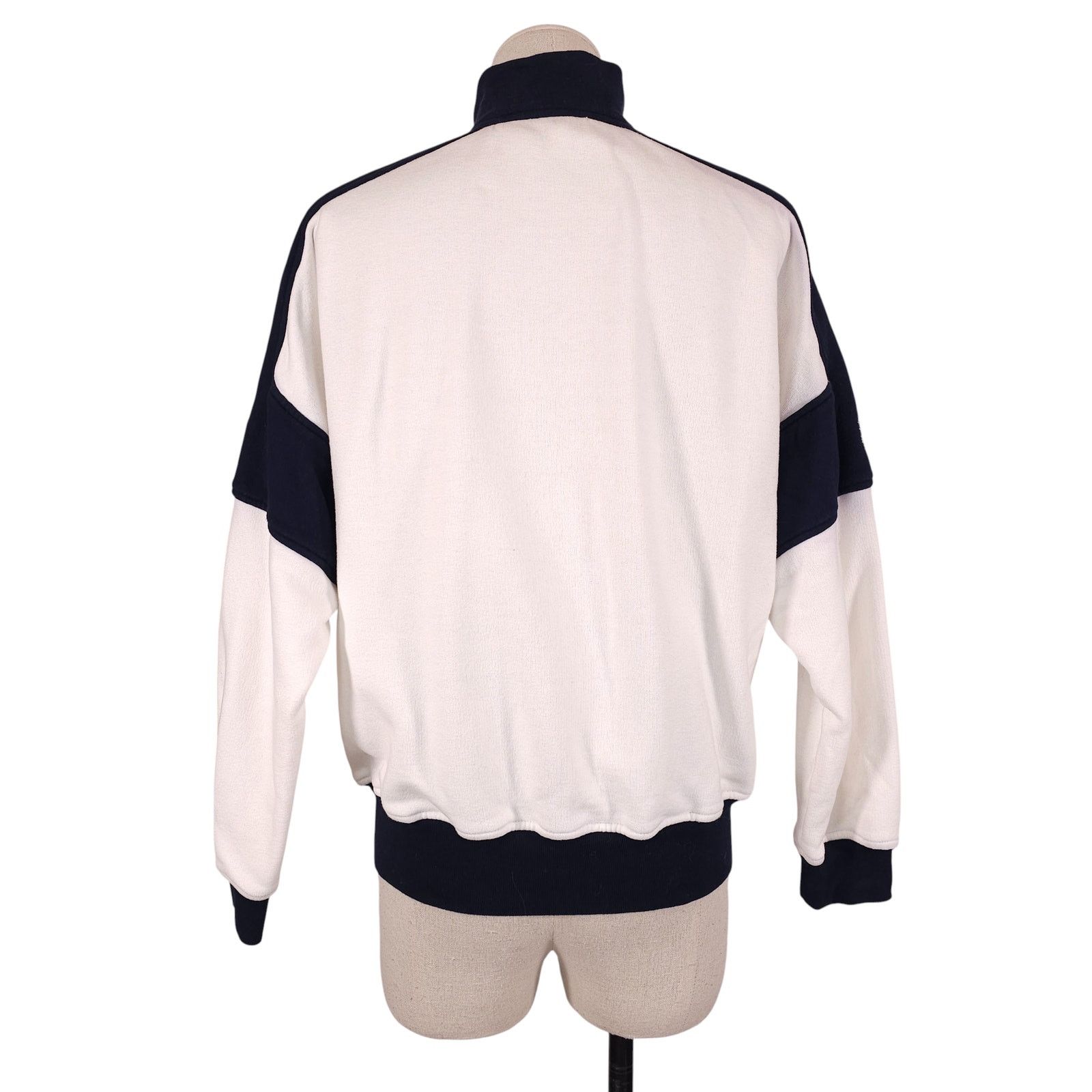St. John St. John Sport Full Zip Track Jacket White Navy Sz Small Size S / US 4 / IT 40 - 3 Thumbnail