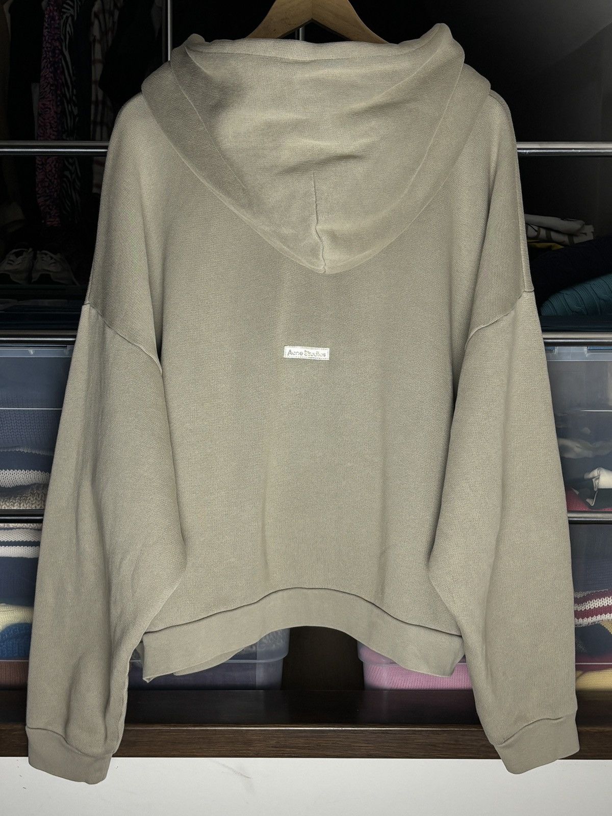 Acne Studios Acne Studios Fester Cropped Oversized Hoodie Sweatshirt Size US M / EU 48-50 / 2 - 4 Thumbnail