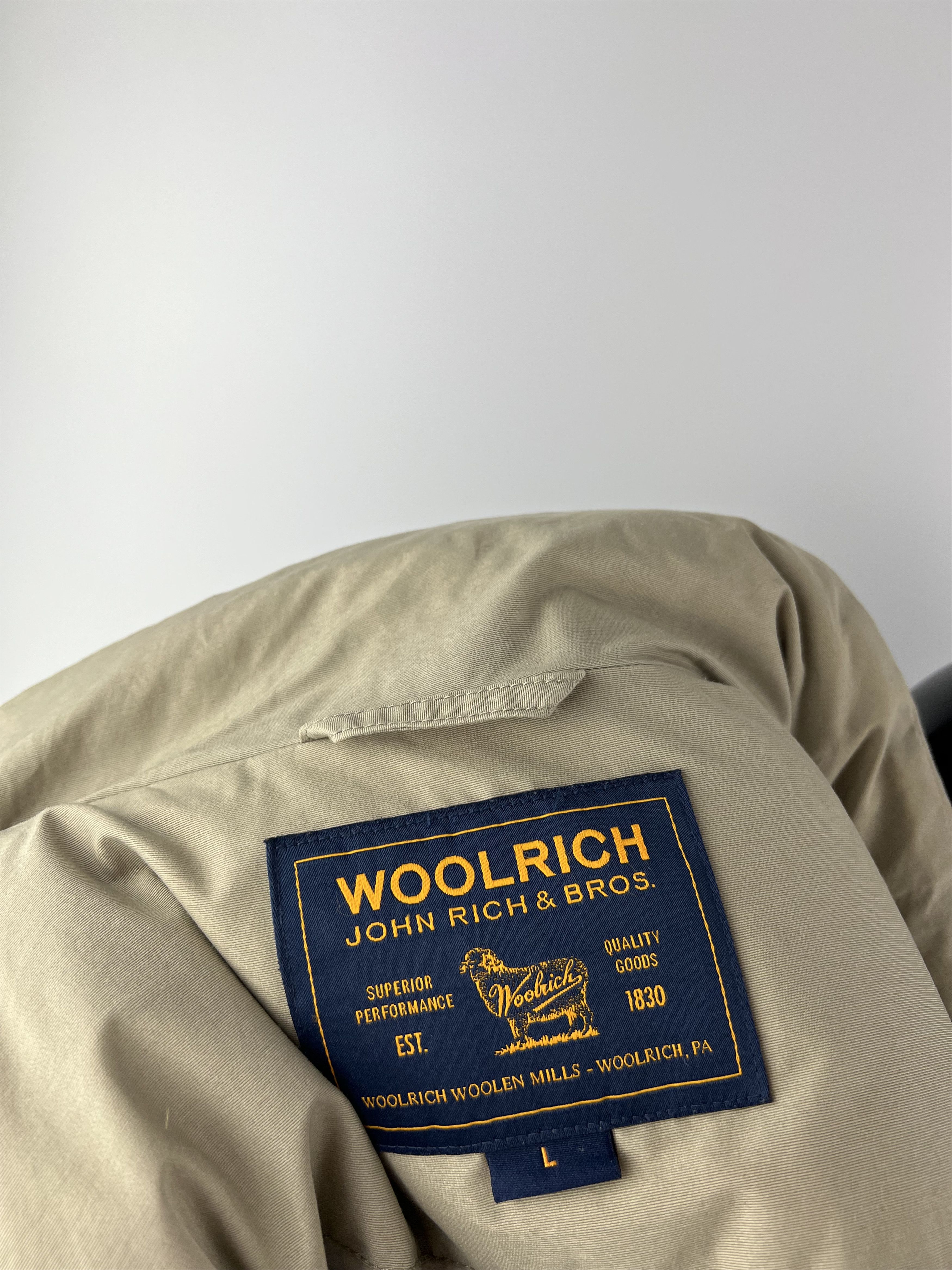 Woolrich Woolen Mills Woolrich Women's Beige Down Hooded Jacket Size L / US 10 / IT 46 - 7 Thumbnail