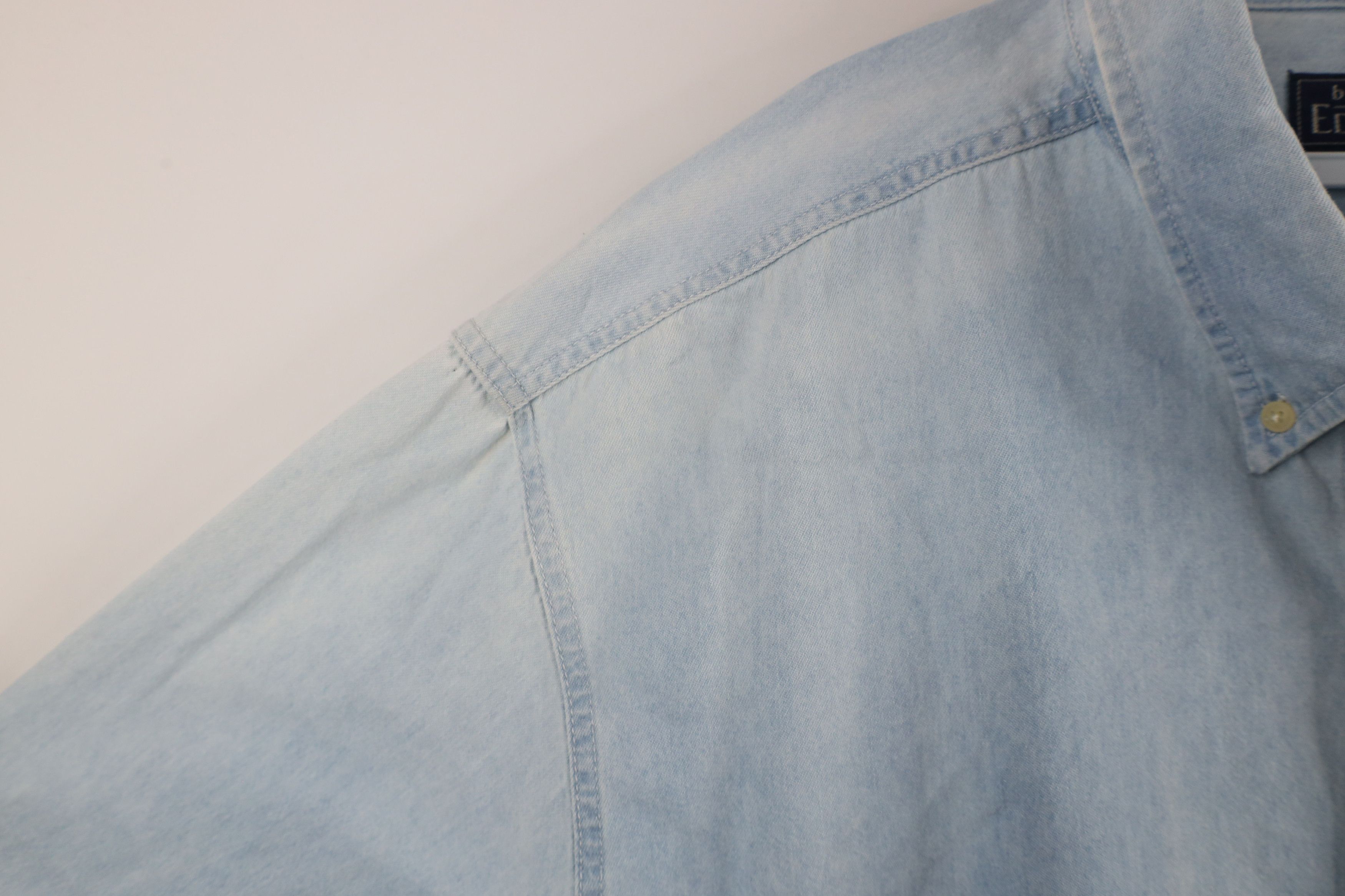 Vintage Vintage 90s Streetwear Denim Jean Button Down Shirt Blue Size US XL / EU 56 / 4 - 8 Thumbnail