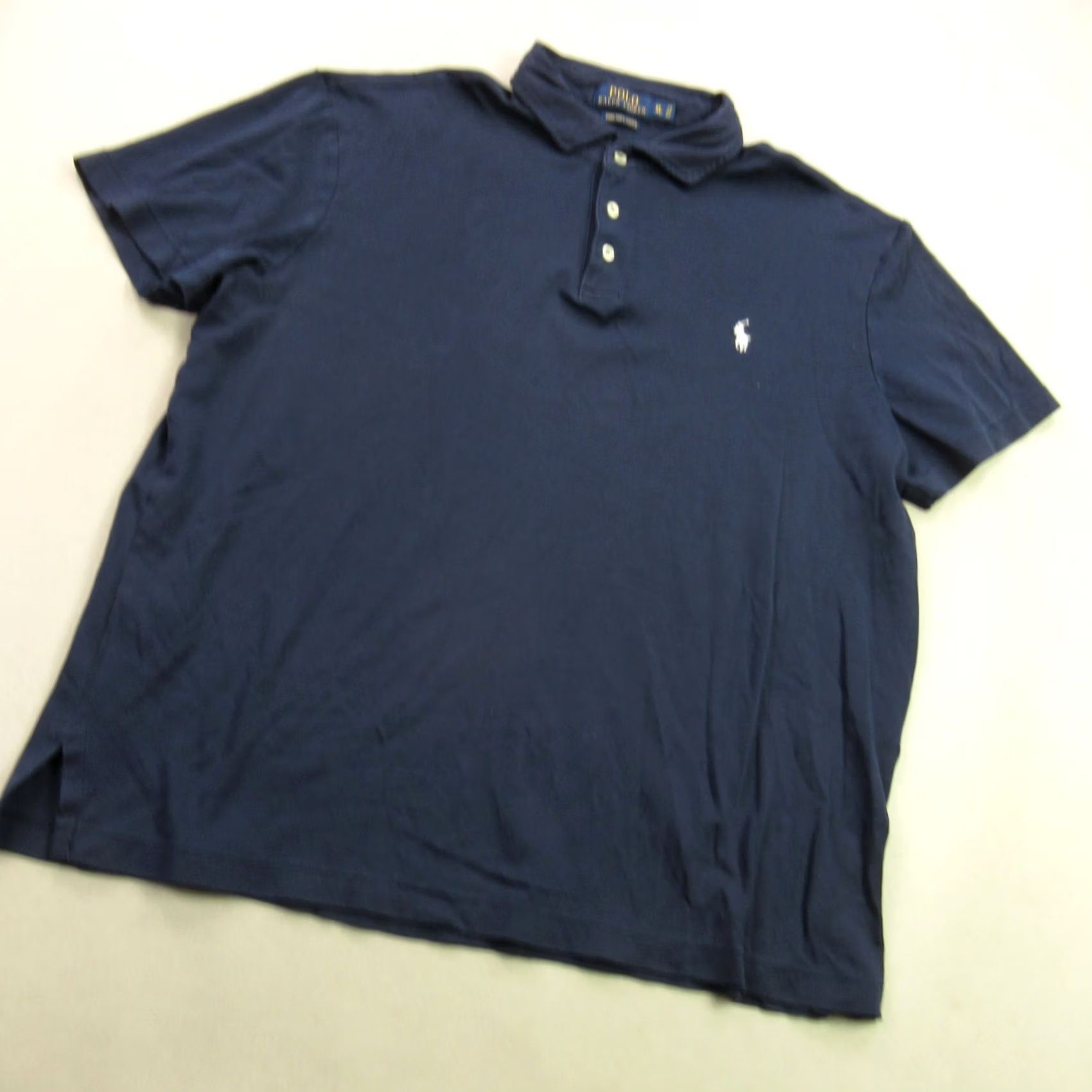 Polo Ralph Lauren Polo Ralph Lauren Shirt XL Blue Short Sleeve Lightweight Pima Soft Touch Mens Size US XL / EU 56 / 4 - 2 Thumbnail