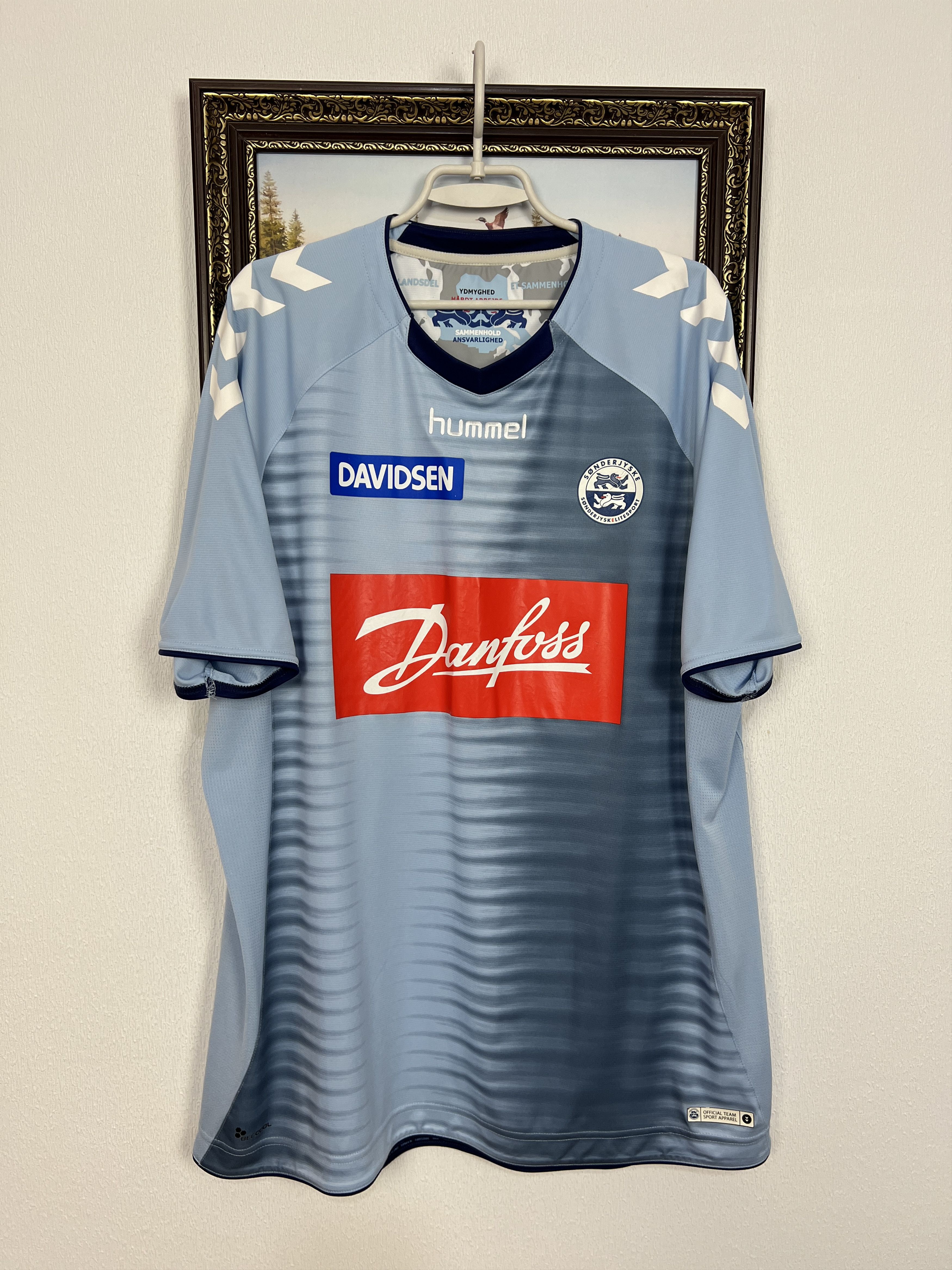 Hummel SonderjyskE football shirt Soccer Jersey Trikot Size 4XL Size US XXL / EU 58 / 5 - 1 Thumbnail