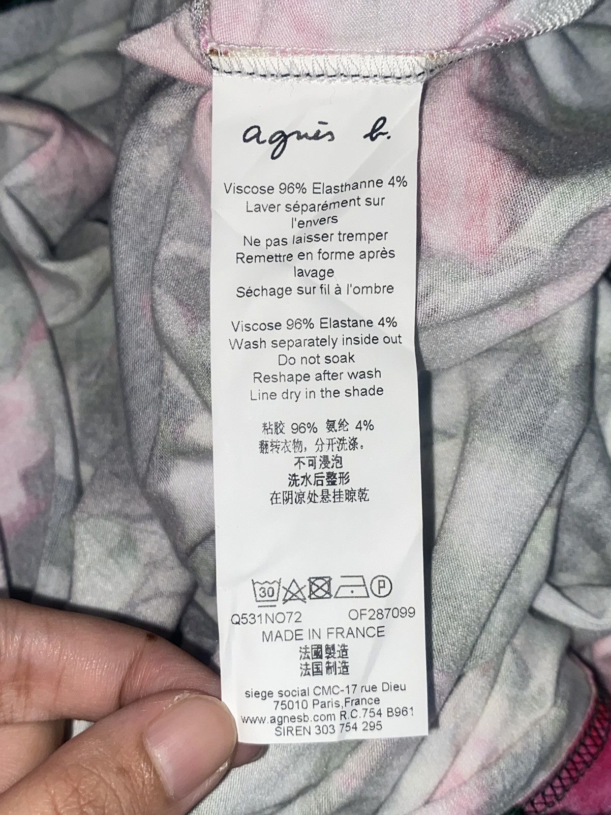agnes b. AGNES B Flower Motive Dress Size XS / US 0-2 / IT 36-38 - 16 Thumbnail