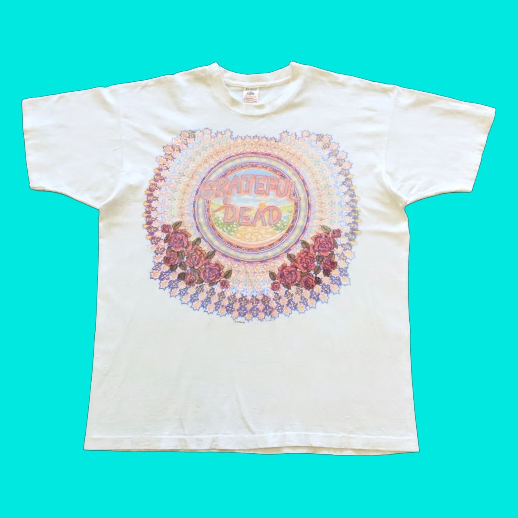 Vintage VINTAGE Grateful Dead Tshirt California '93 Tour Graphic XL White Mens Size US XL / EU 56 / 4 - 1 Thumbnail