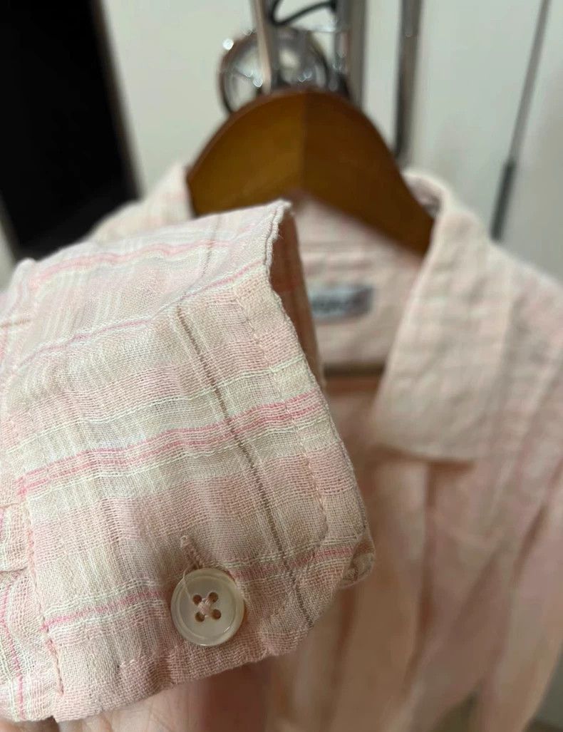 Our Legacy Our Legacy size44 Pink speckled pumpled cotton long-sleeved Size US S / EU 44-46 / 1 - 5 Thumbnail