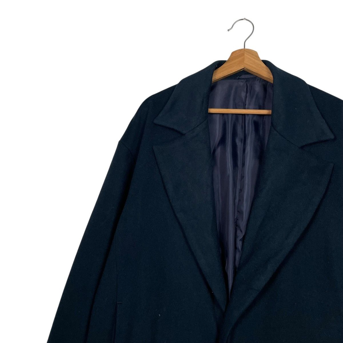 STUDIOUS Japanese Brand Studious Blac Wool Overcoat Size US L / EU 52-54 / 3 - 7 Thumbnail