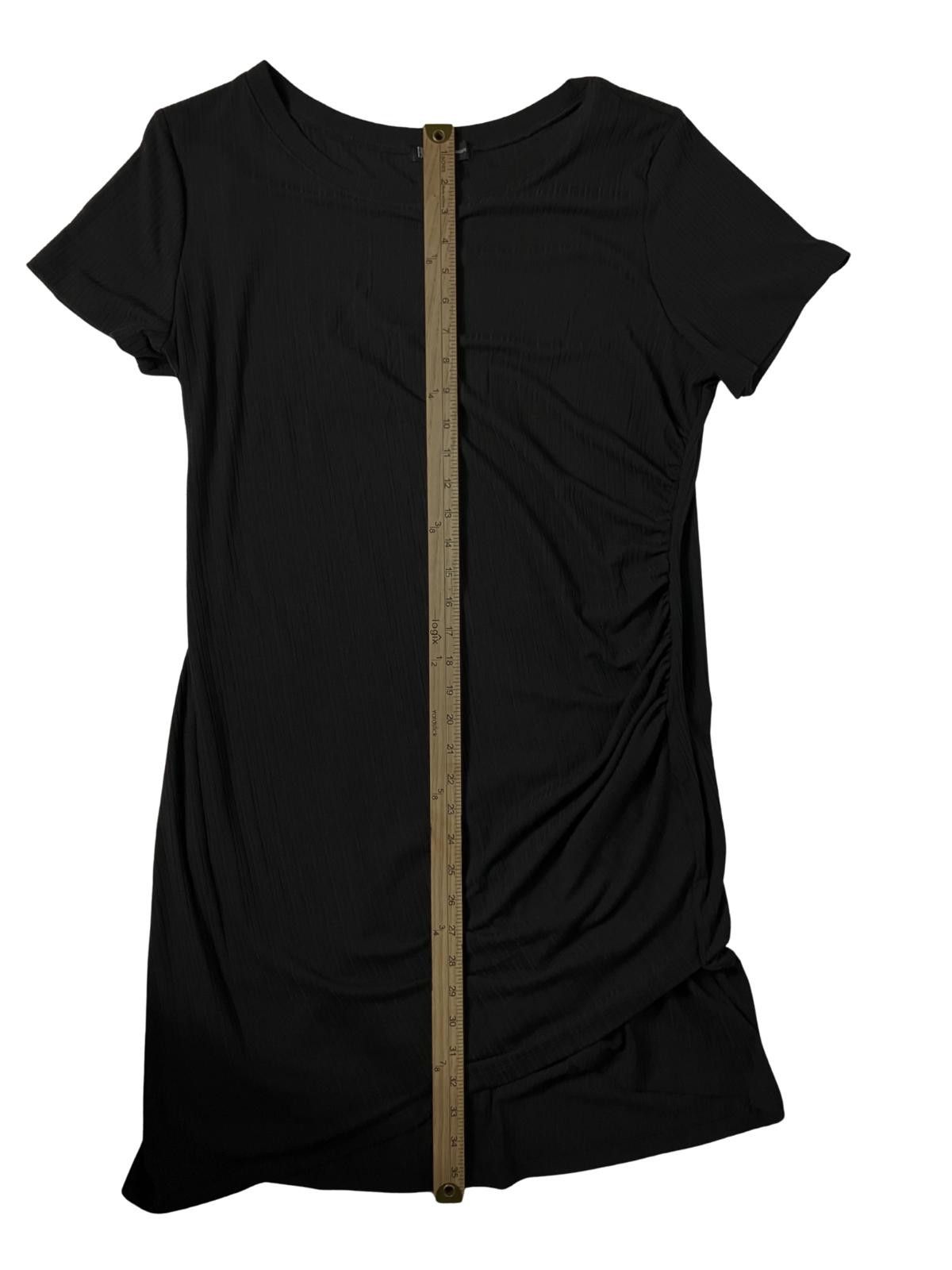 Other INC Black Ruched Dress XL Ribbed Stretch Mexico Size XL / US 12-14 / IT 48-50 - 5 Thumbnail