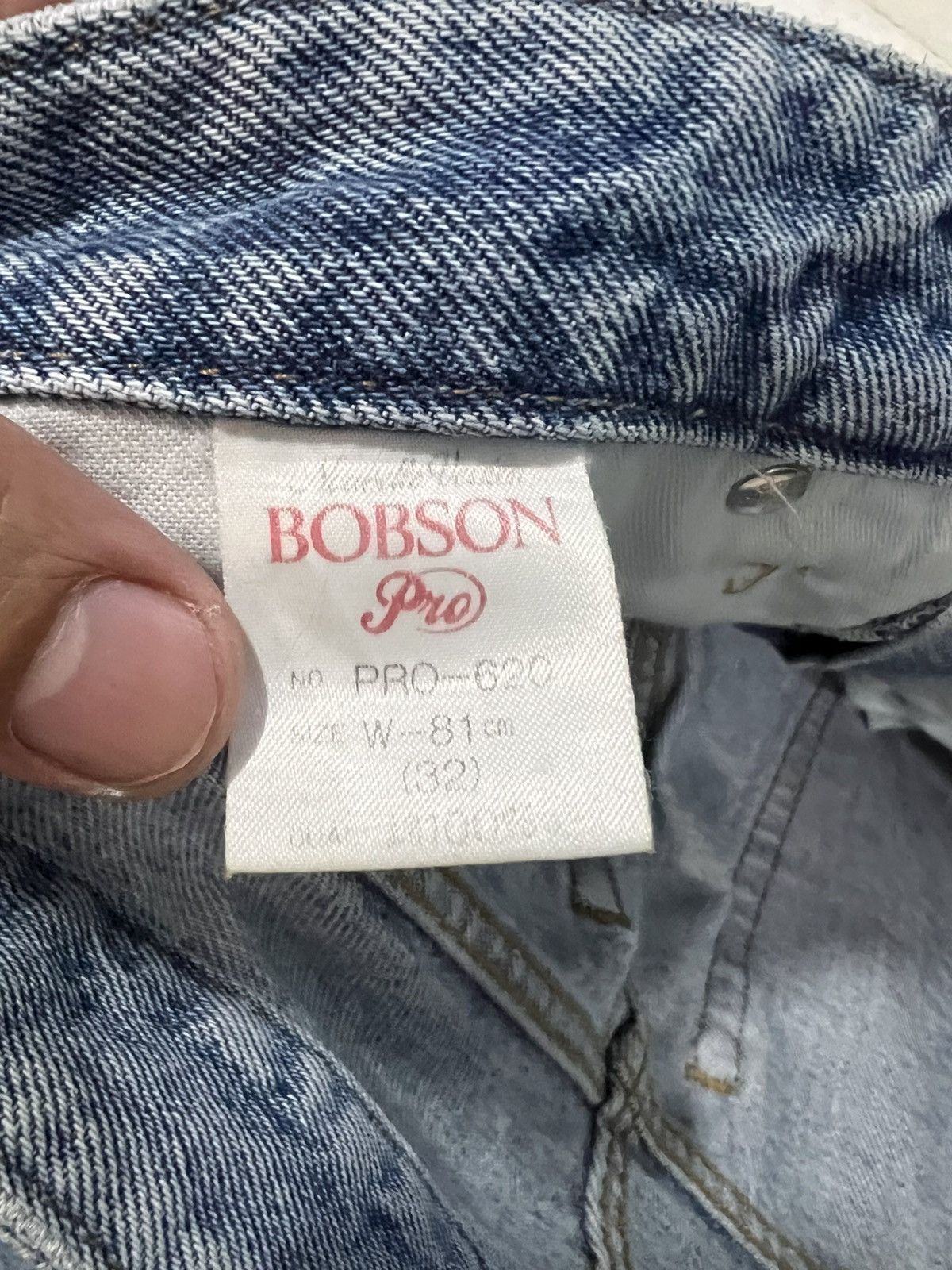 If Six Was Nine 💥90s Bobson Light Wash Distressed Jean Size US 30 / EU 46 - 19 Thumbnail