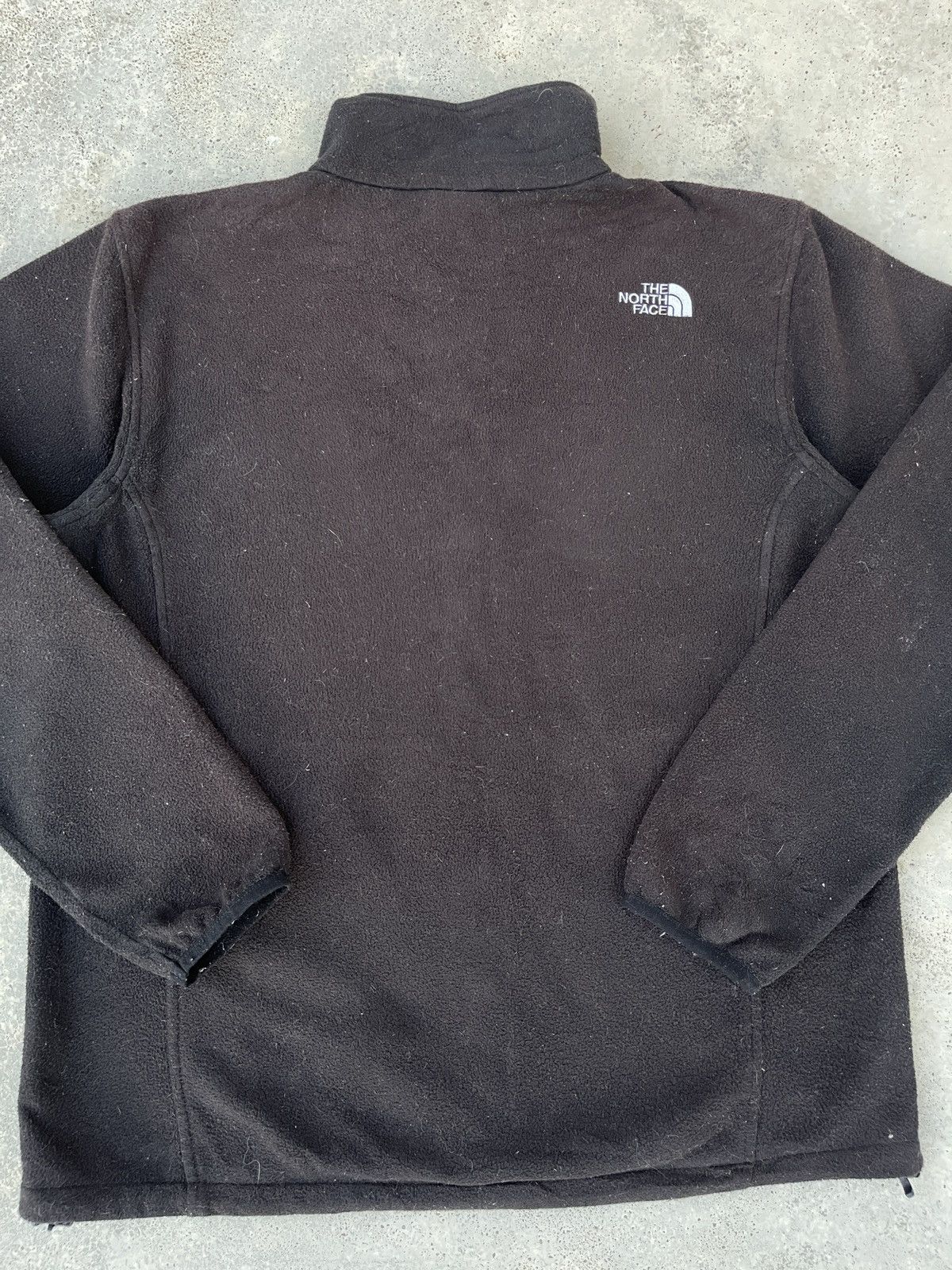 The North Face × Vintage Vintage North Face Black Fleece Full Zip Turtleneck Size US XL / EU 56 / 4 - 4 Thumbnail
