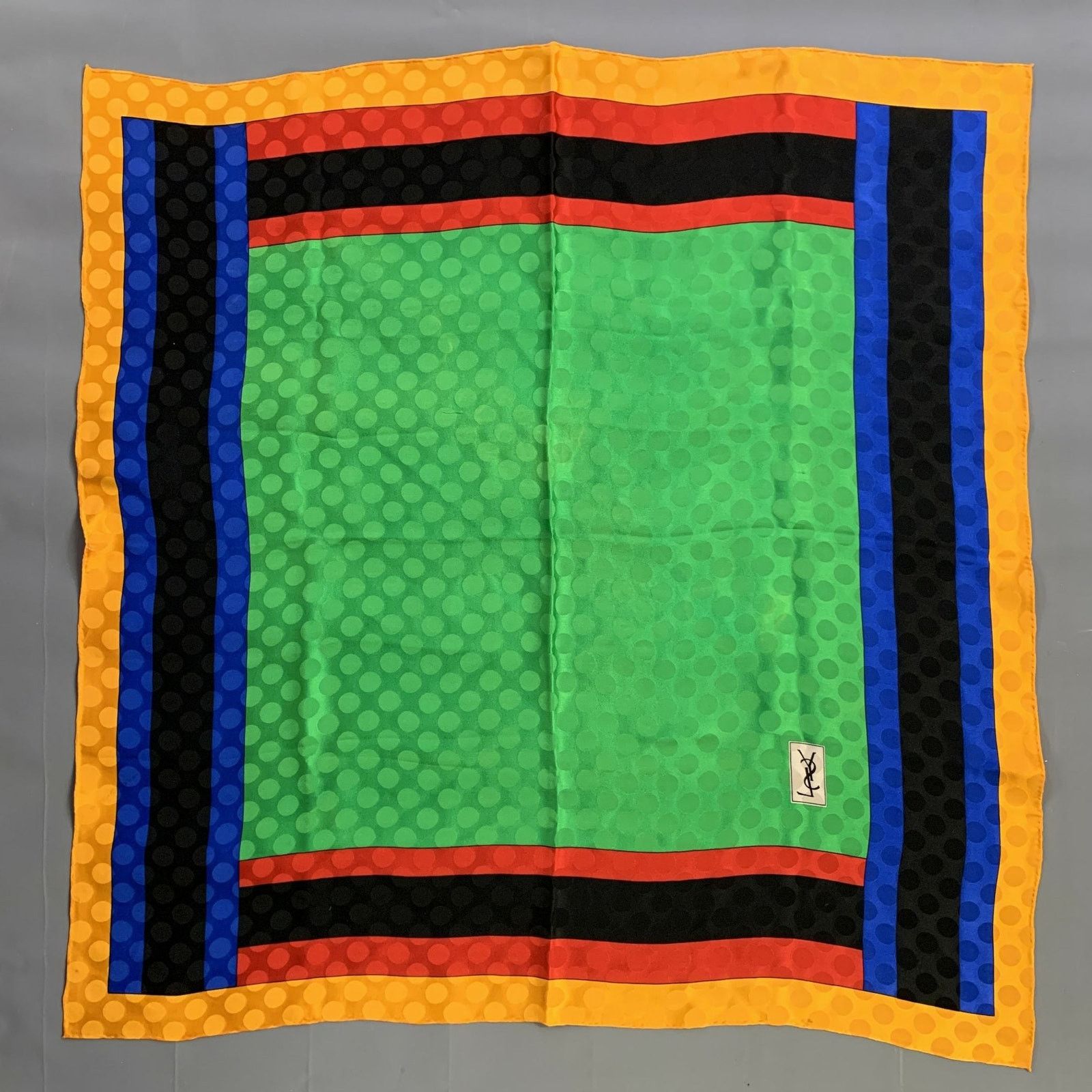 Yves Saint Laurent YVES SAINT LAURENT Multi-Color Mixed Pattern Scarves Size ONE SIZE - 4 Thumbnail