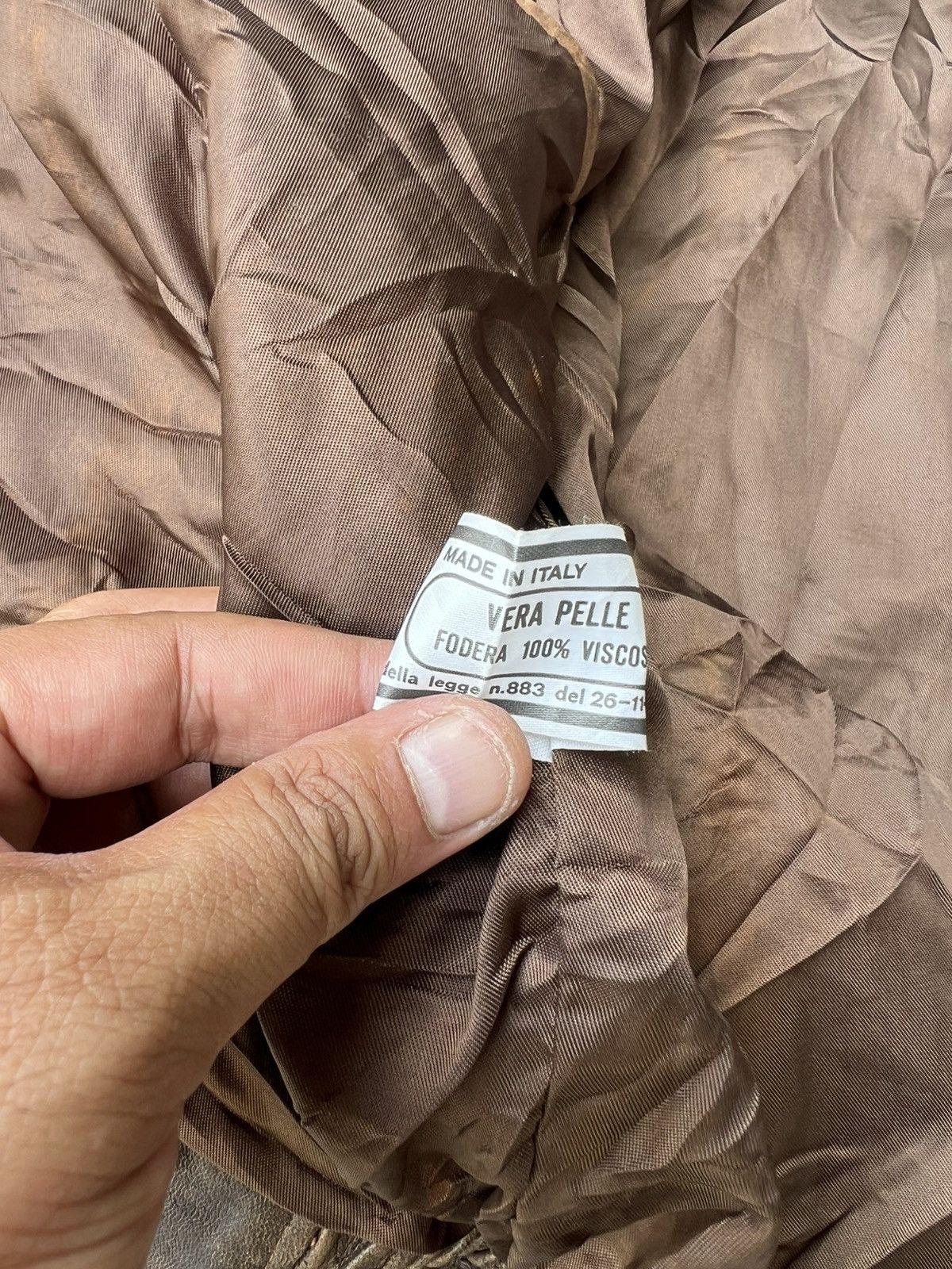 Vera Pelle Vera Pelle Vintage Leather Jacket Size US XL / EU 56 / 4 - 15 Thumbnail