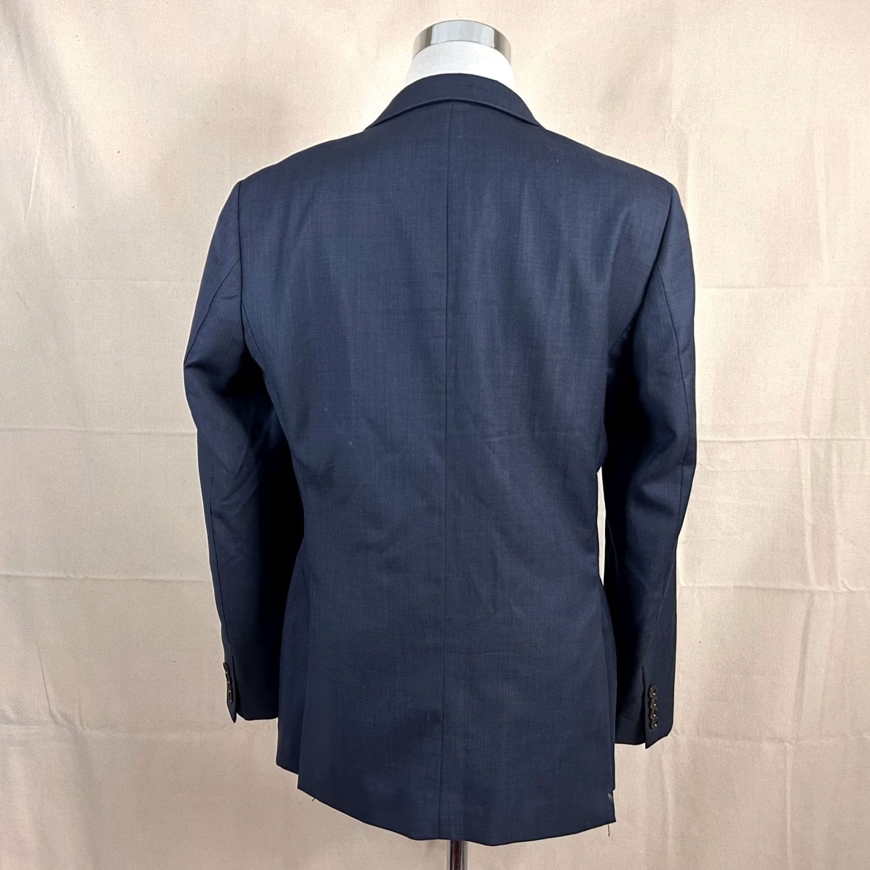 J.Crew J.CREW Thompson Sport Coat 42R Wool Dark Blue Two-Button Double-Vented Jacket/Coat Mens Regular Blue Wool 42R Deux-Button Notch Lapel Vintage No Size US XS / EU 42 / 0 - 6 Thumbnail