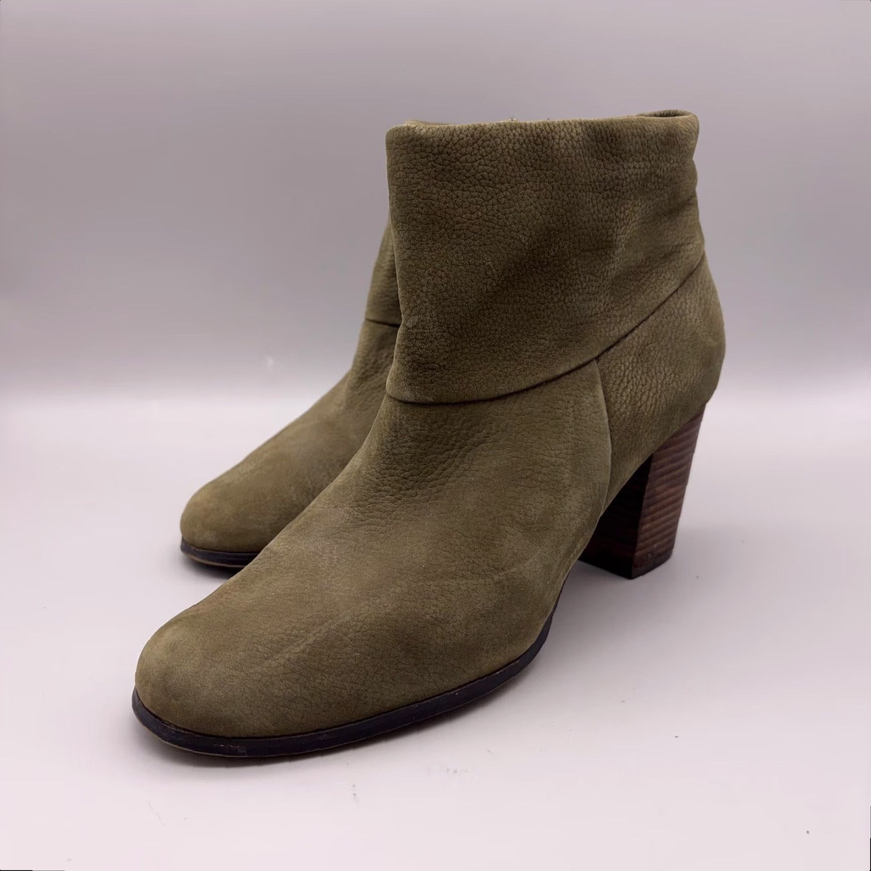 Cole Haan Cole Haan Boots Womens Size 10.5 Green Leather Ankle Booties Block Heel Shoes Casual Size US 11 / IT 41 - 3 Thumbnail