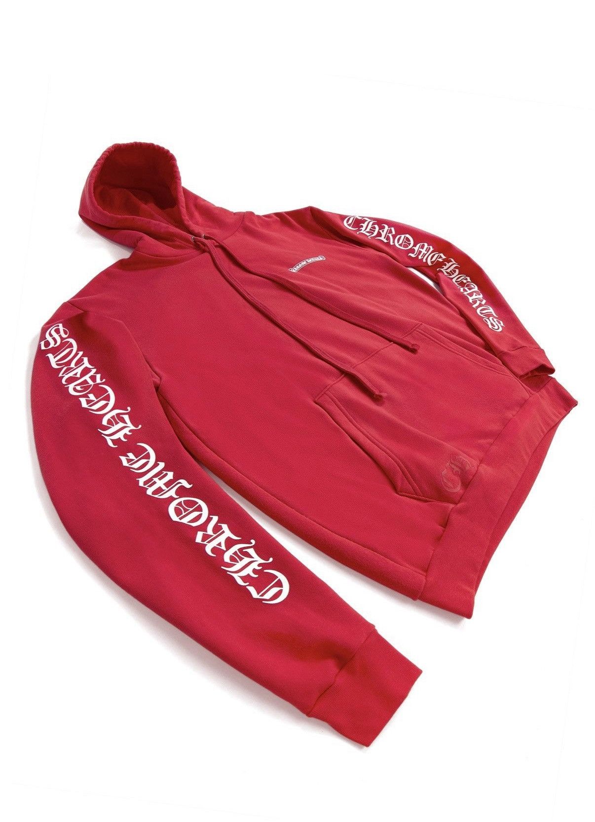 Chrome Hearts Chrome Hearts Red Hoodie Size US M / EU 48-50 / 2 - 1 Thumbnail