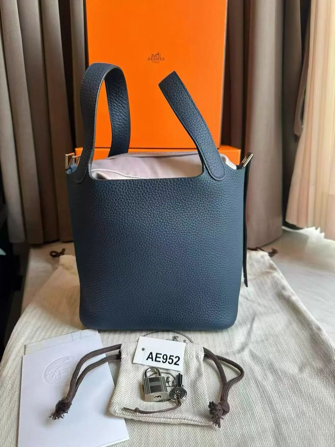Hermes Hermès Picotin 18 Gray Silver Hdw W Full Set Mint Size ONE SIZE - 2 Thumbnail