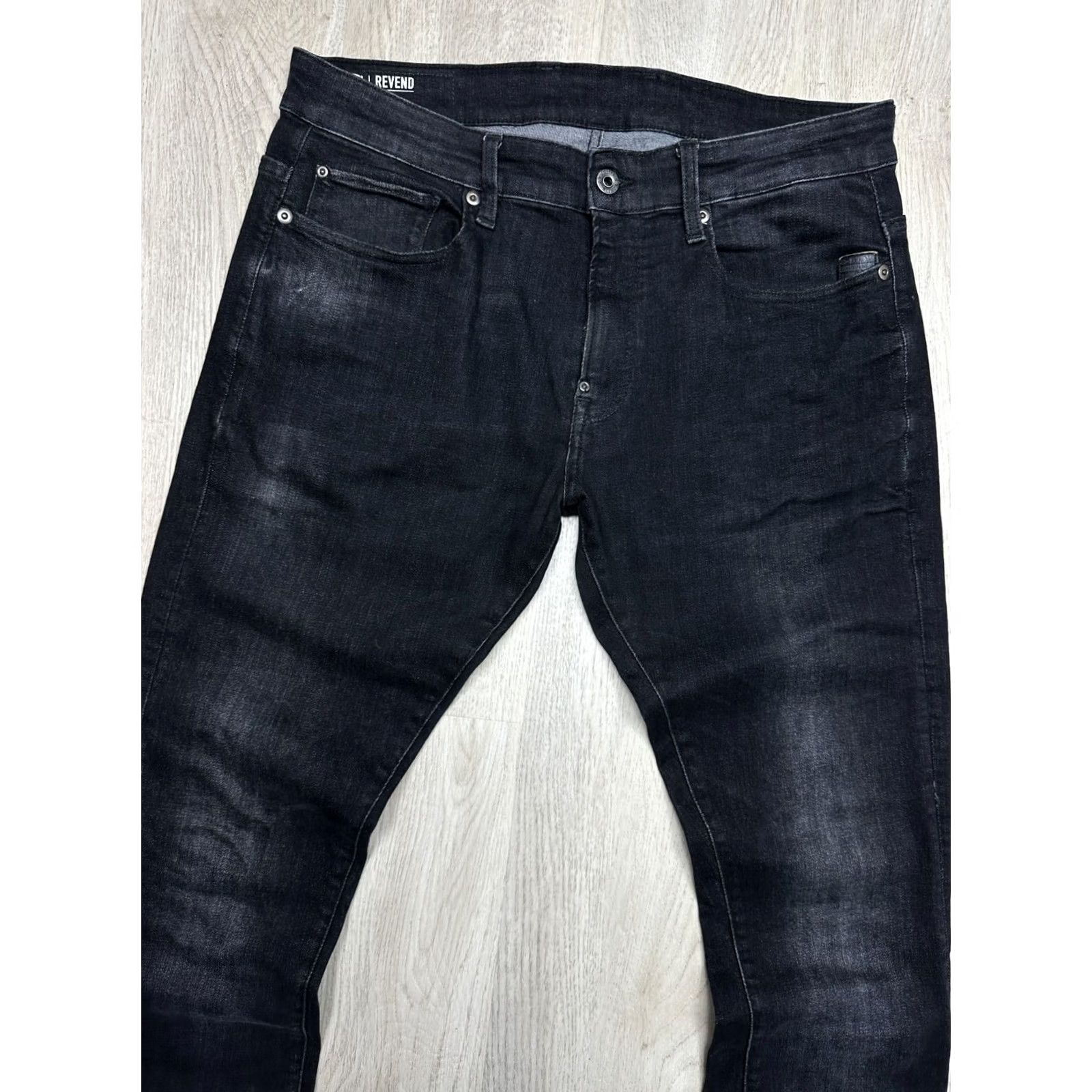 G-Star G Star Raw Men Revend Skinny Denim Pants Jeans - Black - Size 33 Size US 33 - 2 Thumbnail
