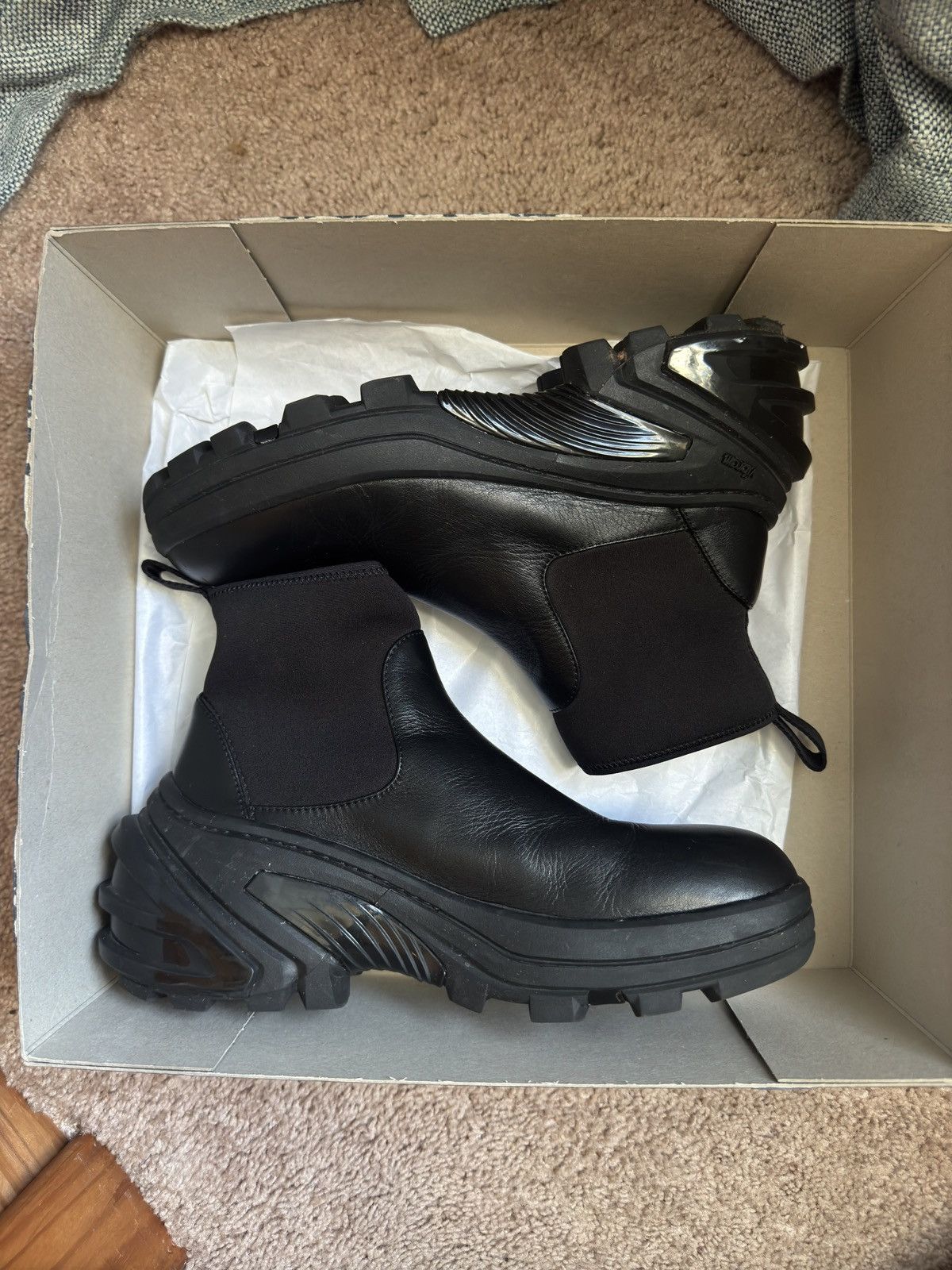 1017 ALYX 9SM 1017 alyx 9sm leather mid boot with skx sole Size US 9 / EU 42 - 7 Thumbnail