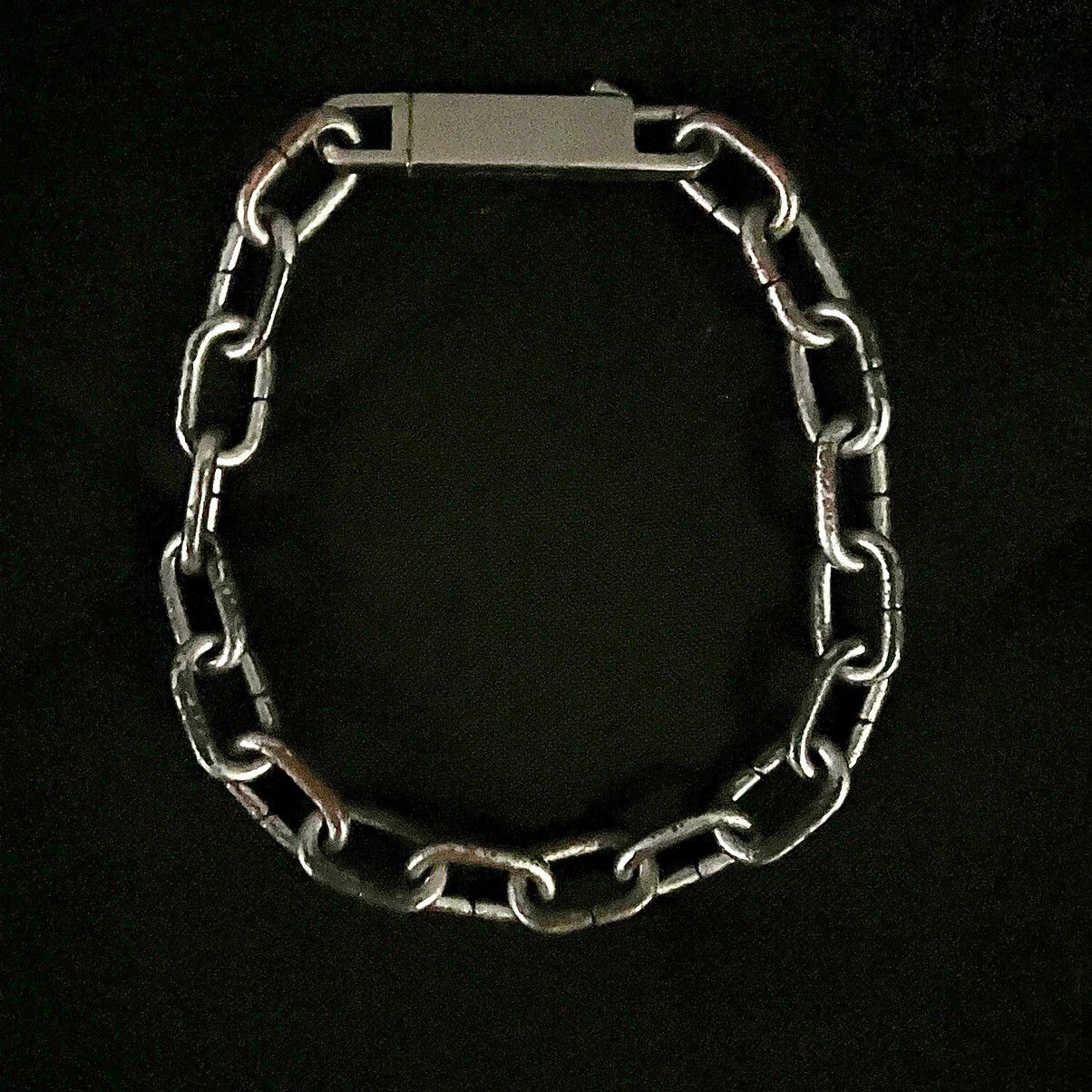 Pre-owned Rick Owens Easy Choker Ss20 In Silver