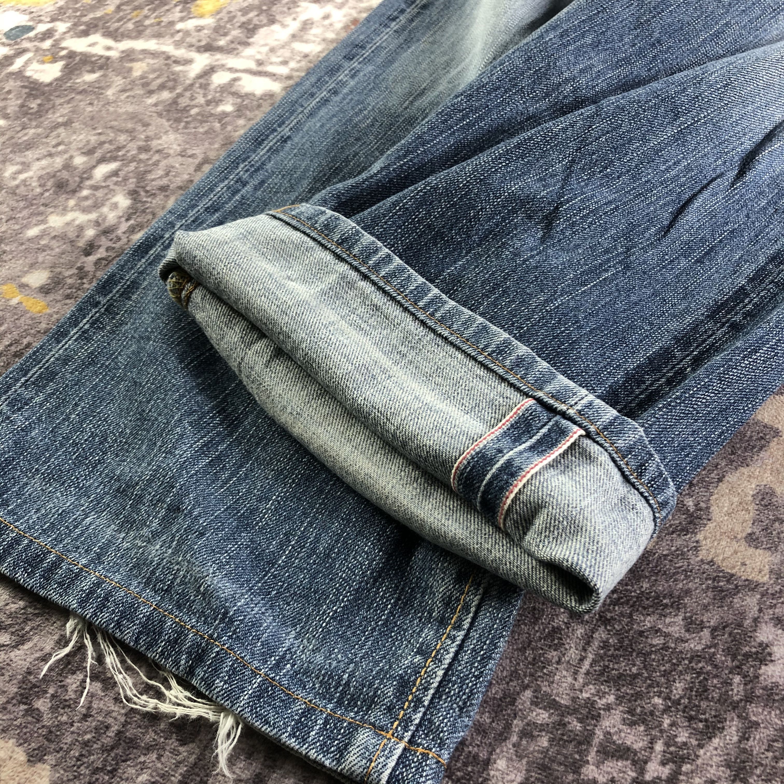 Edwin Vintage Blue Wash Edwin 505 Selvedge Jeans-JM3696 Size US 33 - 7 Thumbnail