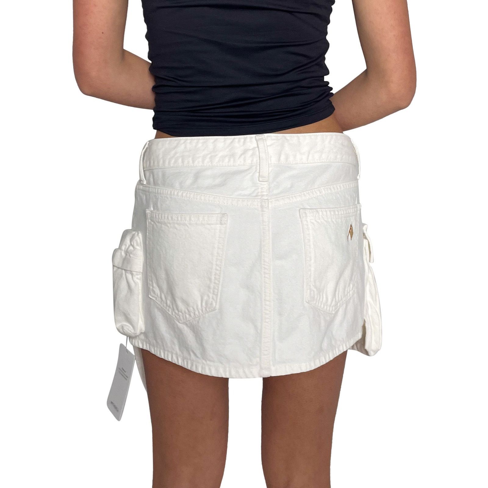 The Attico White Denim Mini Skirt Size 27" / US 4 / IT 40 - 4 Thumbnail