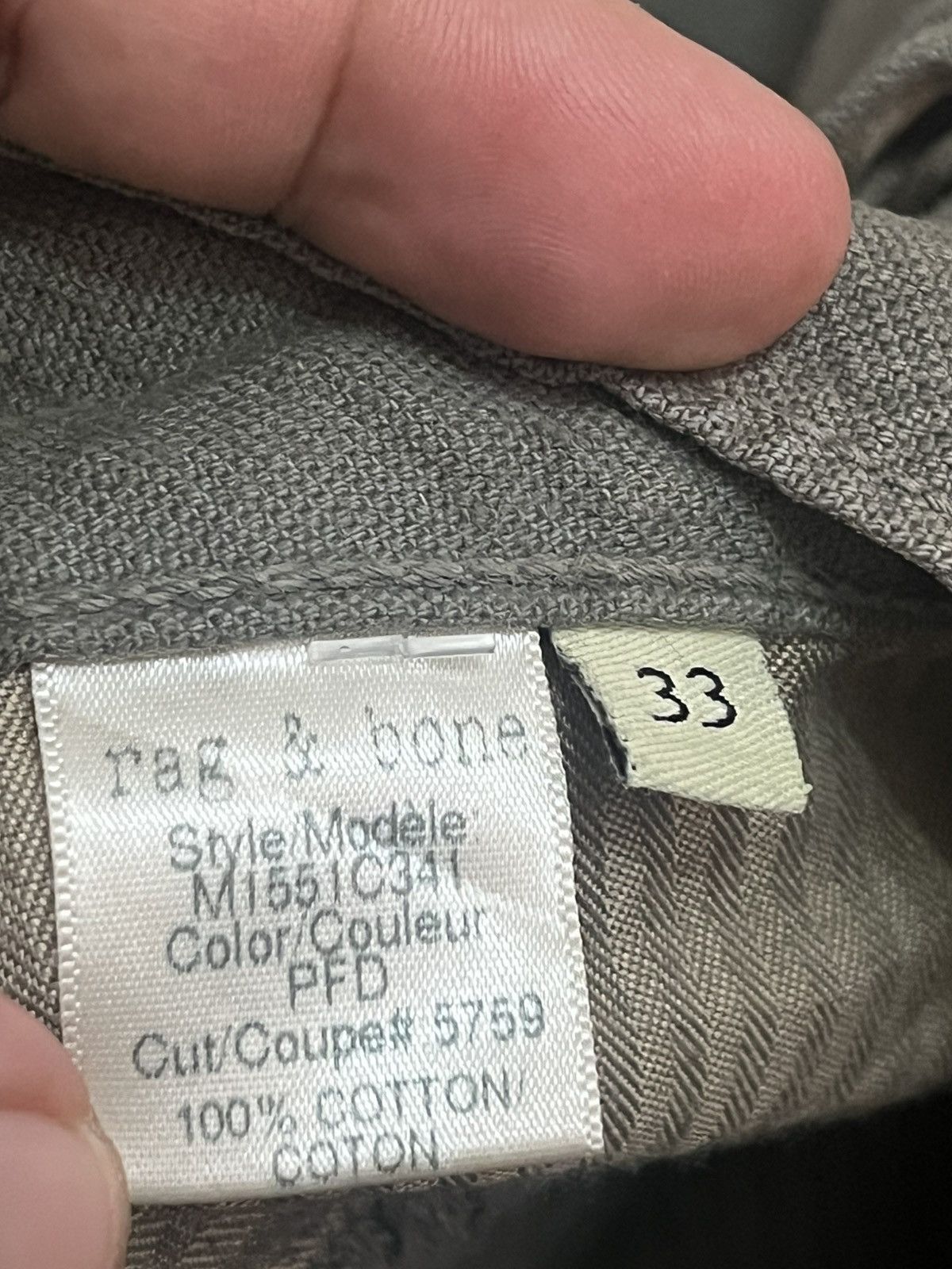 Rag & Bone Rag n bone slim straight vintage pants size 35 x 32 inches Size US 35 - 11 Thumbnail