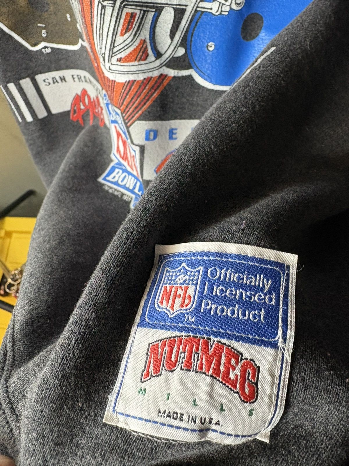NFL × Nutmeg × Vintage Nutmeg 1990 Super Bowl 49rs vs broncos Crewneck sweatshirt Size US XL / EU 56 / 4 - 3 Thumbnail