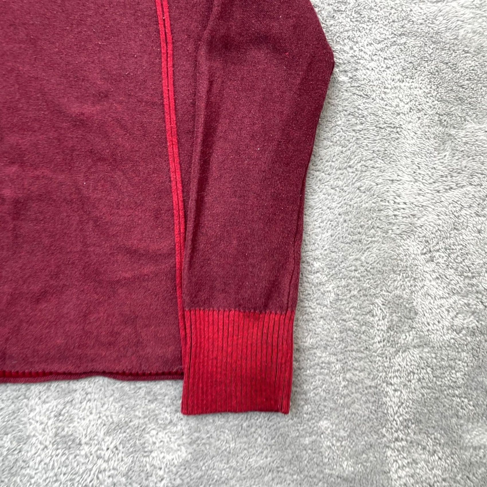Eddie Bauer VINTAGE Eddie Bauer Sweater Womens XL Red Fair Isle Hooded Tight Knit Pullover Raglan Sleeve Knit Wool Blend Top Womens Size XL / US 12-14 / IT 48-50 - 5 Thumbnail