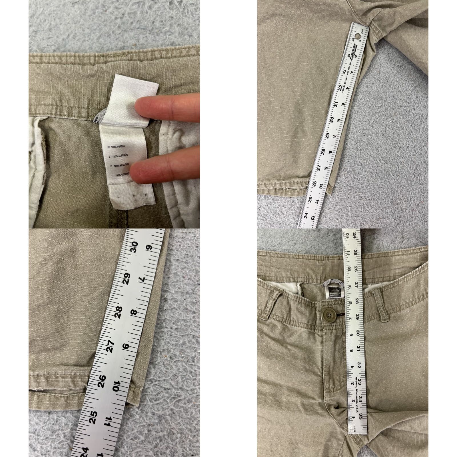 The North Face The North Face Cargo Shorts Womens 10 Regular Beige Cotton Hiking Outdoor Size 32" / US 10 / IT 46 - 8 Thumbnail