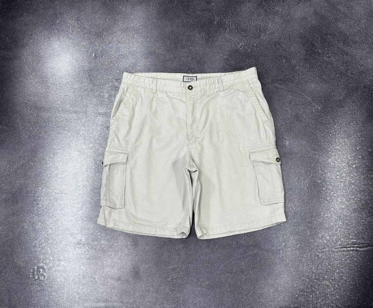 Izod Vintage IZOD 2000s Y2K Wide-Leg Hype Baggy Cargo Shorts Size US 38 / EU 54 - 1 Thumbnail