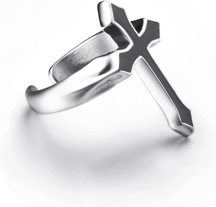 Vintage Vintage Cross Ring Size ONE SIZE - 2 Thumbnail