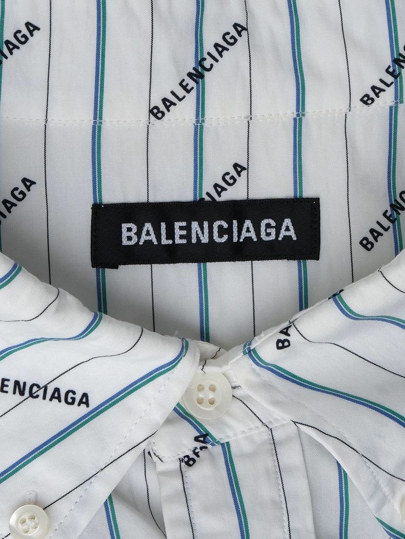 Balenciaga Balenciaga size 38 Logo Full Lapel Color Contrast Short Sle Size US M / EU 48-50 / 2 - 6 Thumbnail
