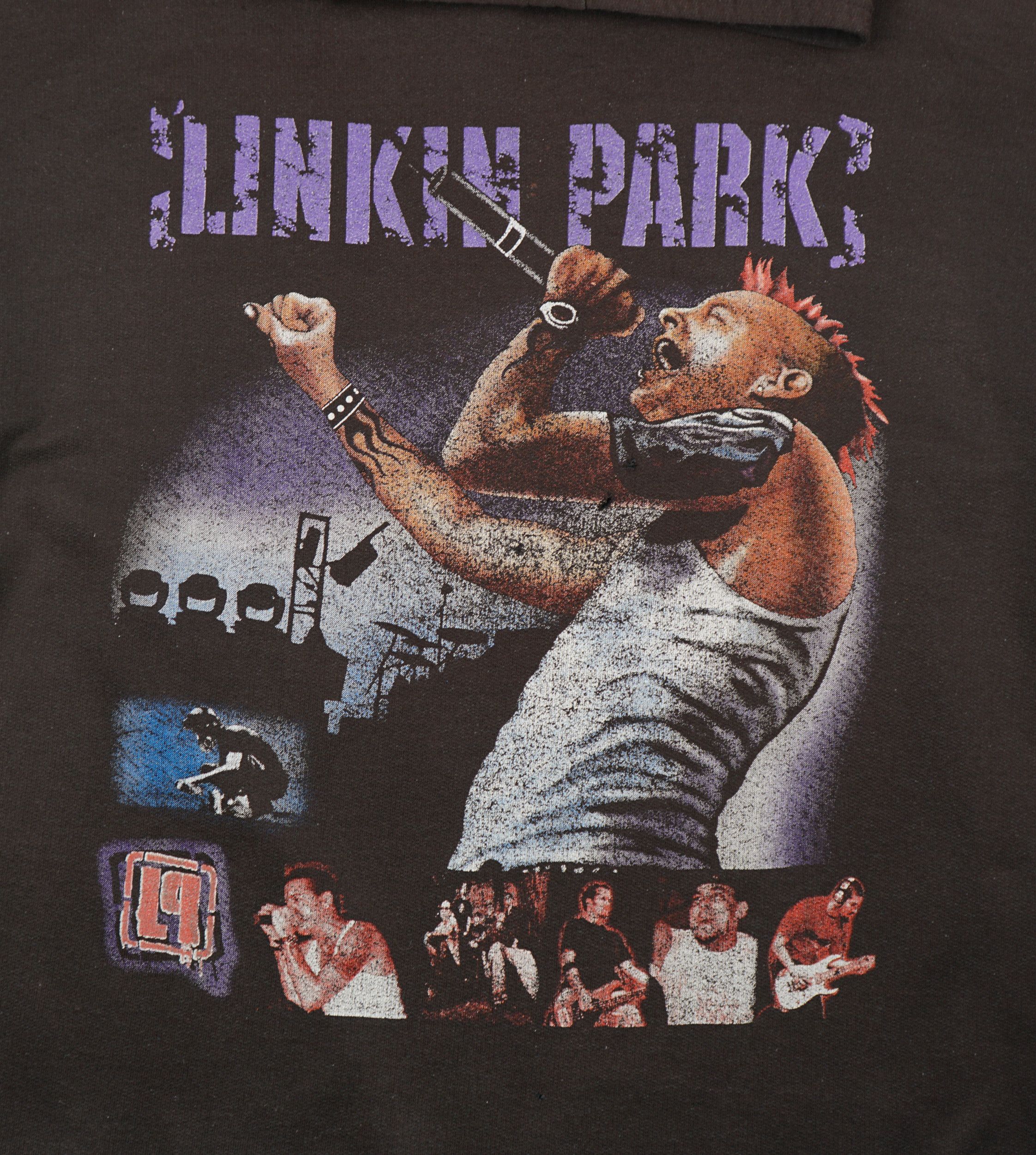 Band Tees × Vintage Vintage 2000 Linkin Park Hoodie Size US L / EU 52-54 / 3 - 3 Thumbnail