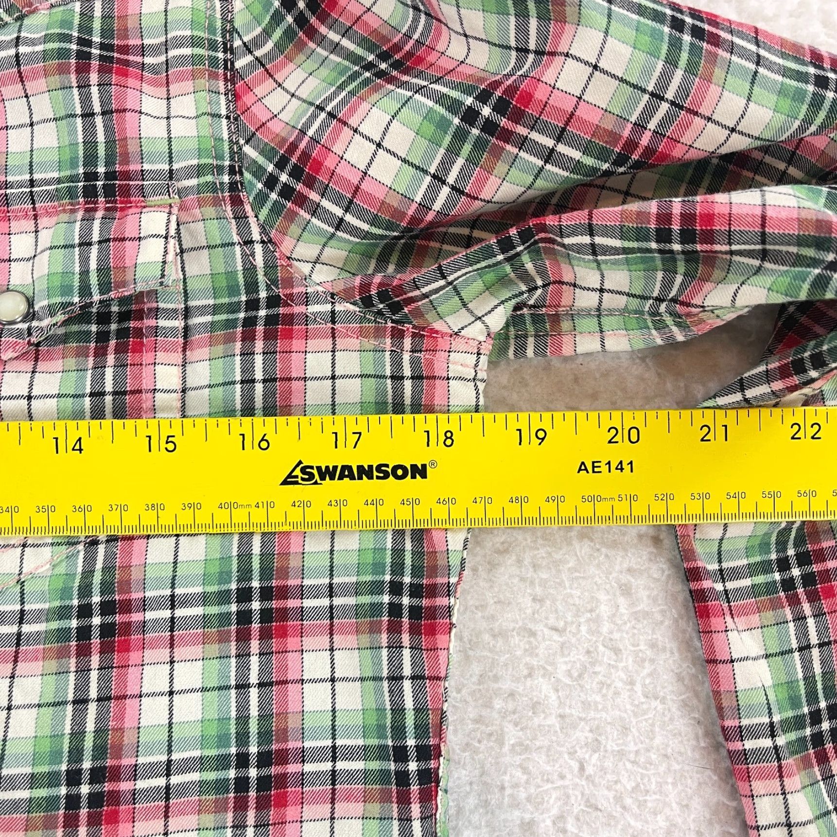Polo Ralph Lauren Polo Ralph Lauren Shirt Womens Medium Pink Plaid Snap Button Long Sleeve 100% Cotton Size M / US 6-8 / IT 42-44 - 6 Thumbnail