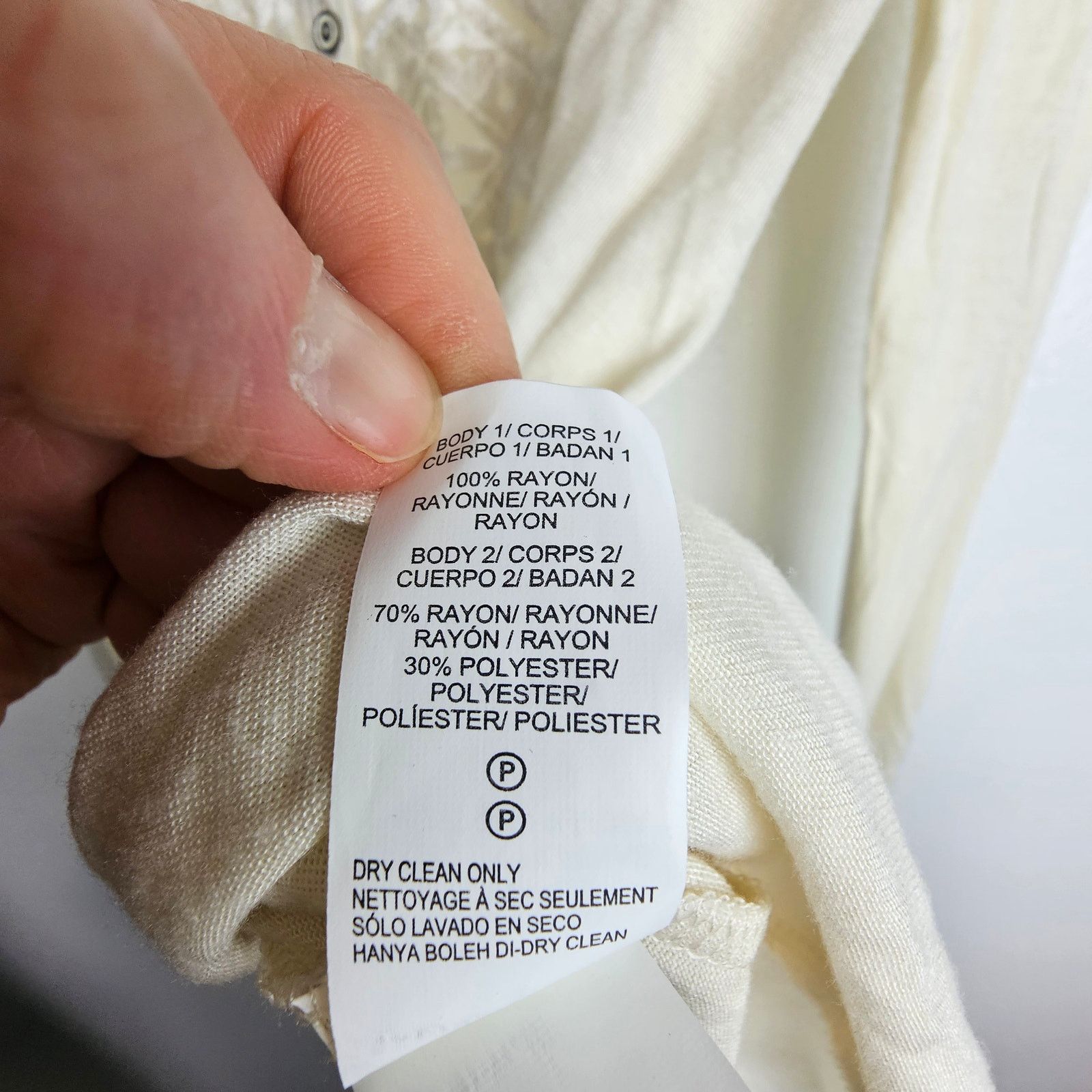 Lucky Brand Lucky Brand Women Henley Size XS Velvet Front Cream Size XS / US 0-2 / IT 36-38 - 9 Thumbnail