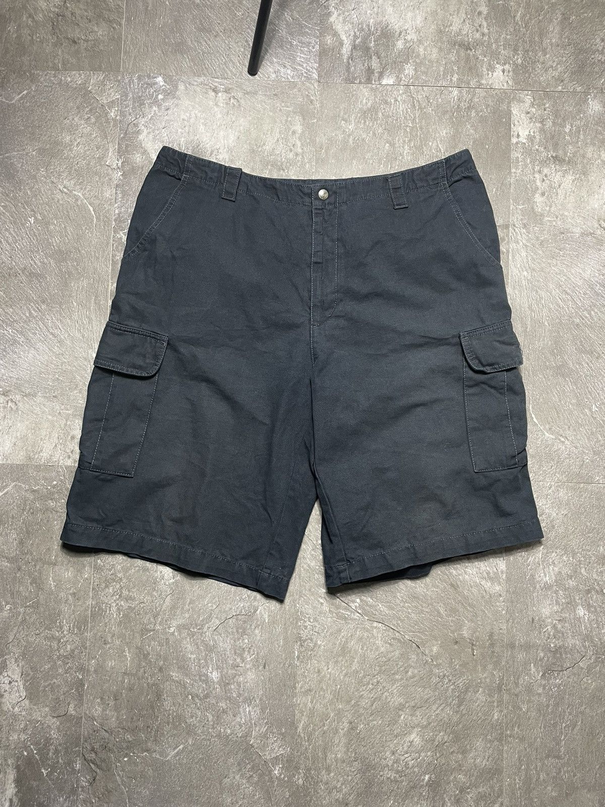 Quicksilver Crazy Vintage Y2K 2000s Baggy Cream Quiksilver Skater Cargo Size US 36 / EU 52 - 2 Thumbnail