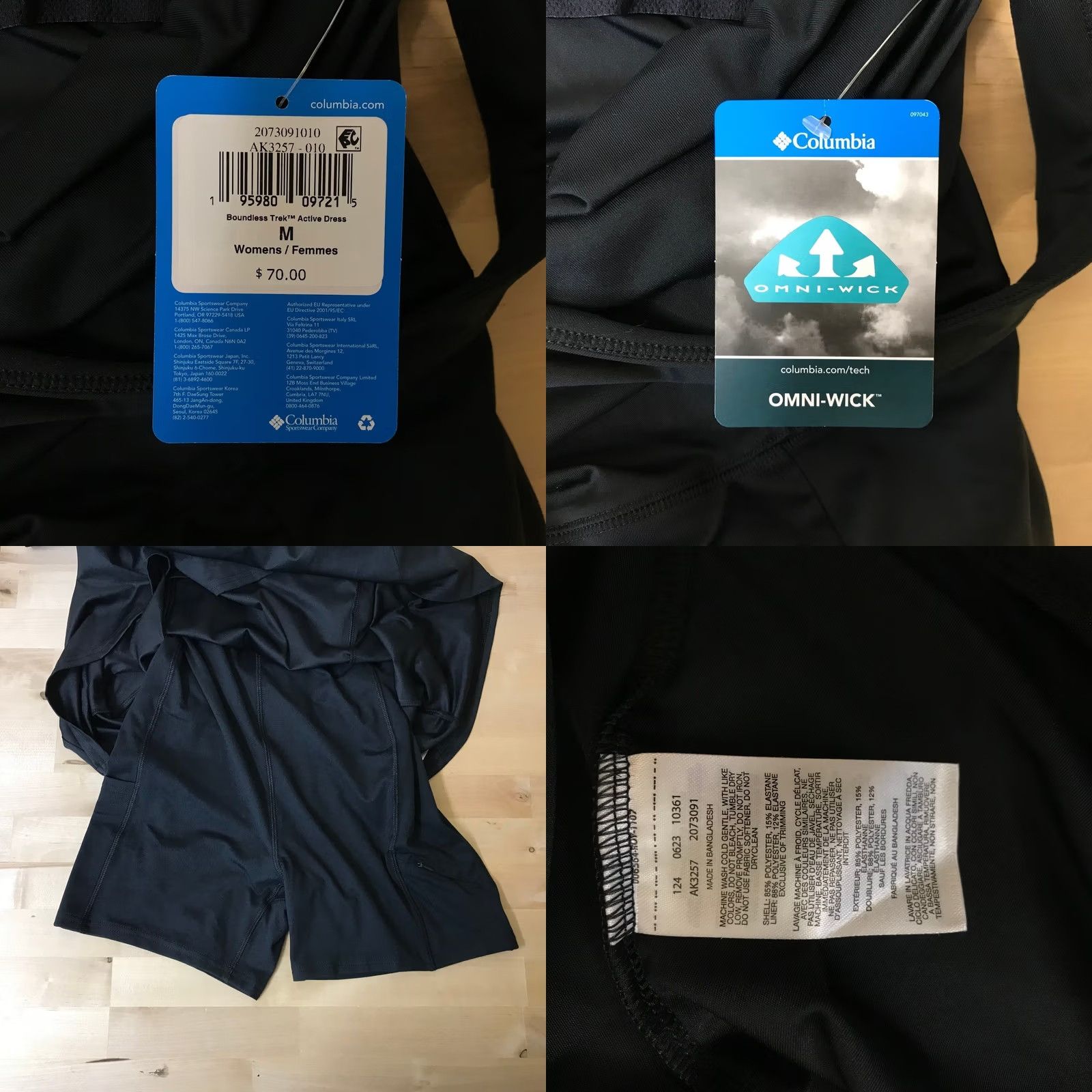 Vintage Columbia Boundless Trek Active Dress Sleeveless Black Women M Short A-Line Shirt? Size M / US 6-8 / IT 42-44 - 8 Thumbnail