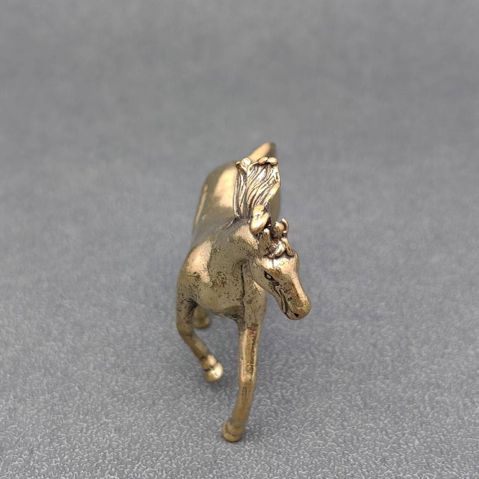 Unknown London Brass Miniature Horse Figurine Size ONE SIZE - 3 Thumbnail