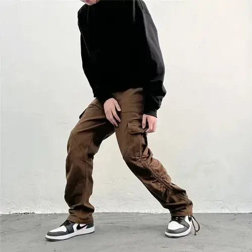 Vintage pleated cargo pants Size US 30 / EU 46 - 4 Thumbnail