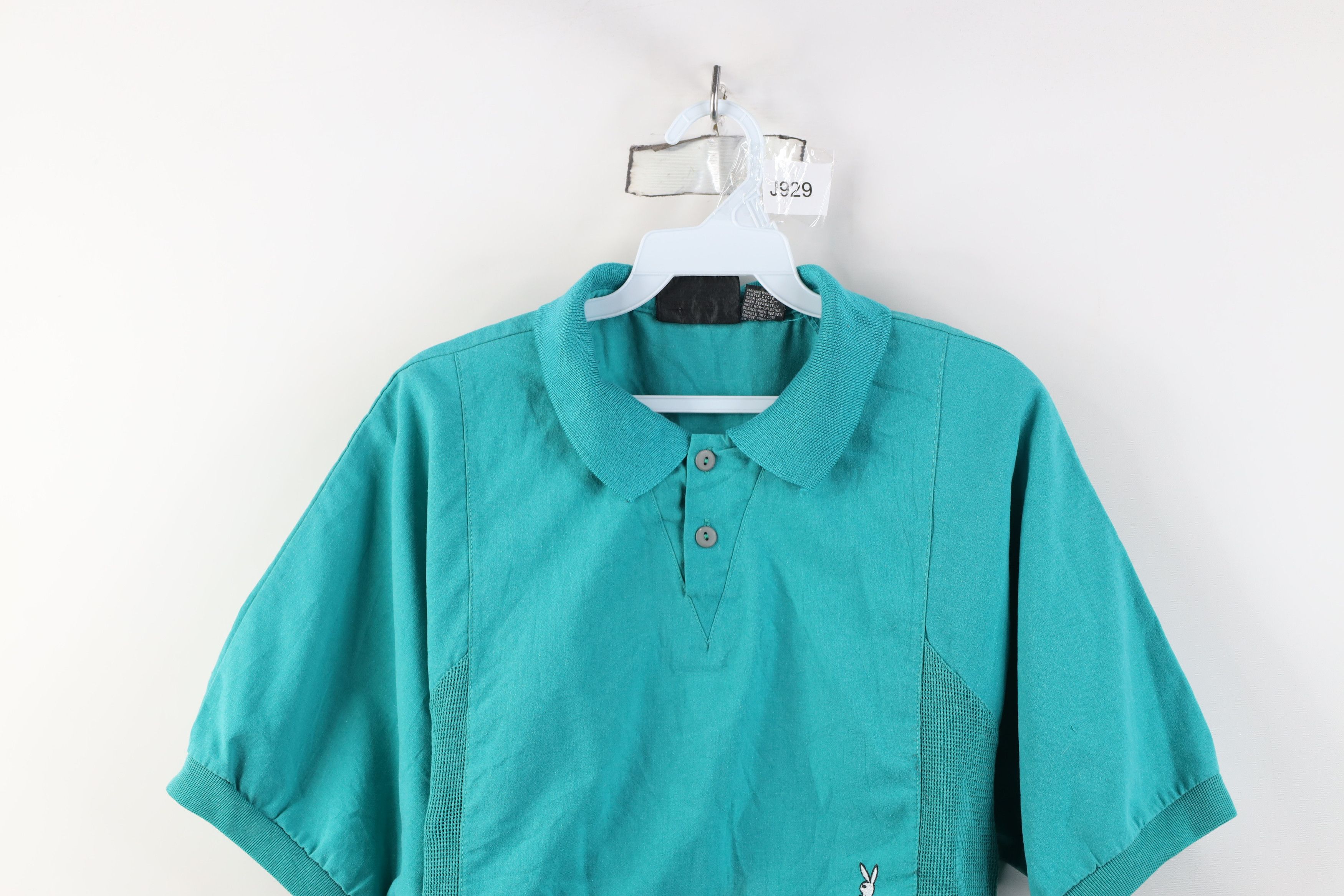 Playboy Vintage 80s 90s Playboy Bunny Pullover Polo Shirt Mafia Mob Size US M / EU 48-50 / 2 - 2 Thumbnail