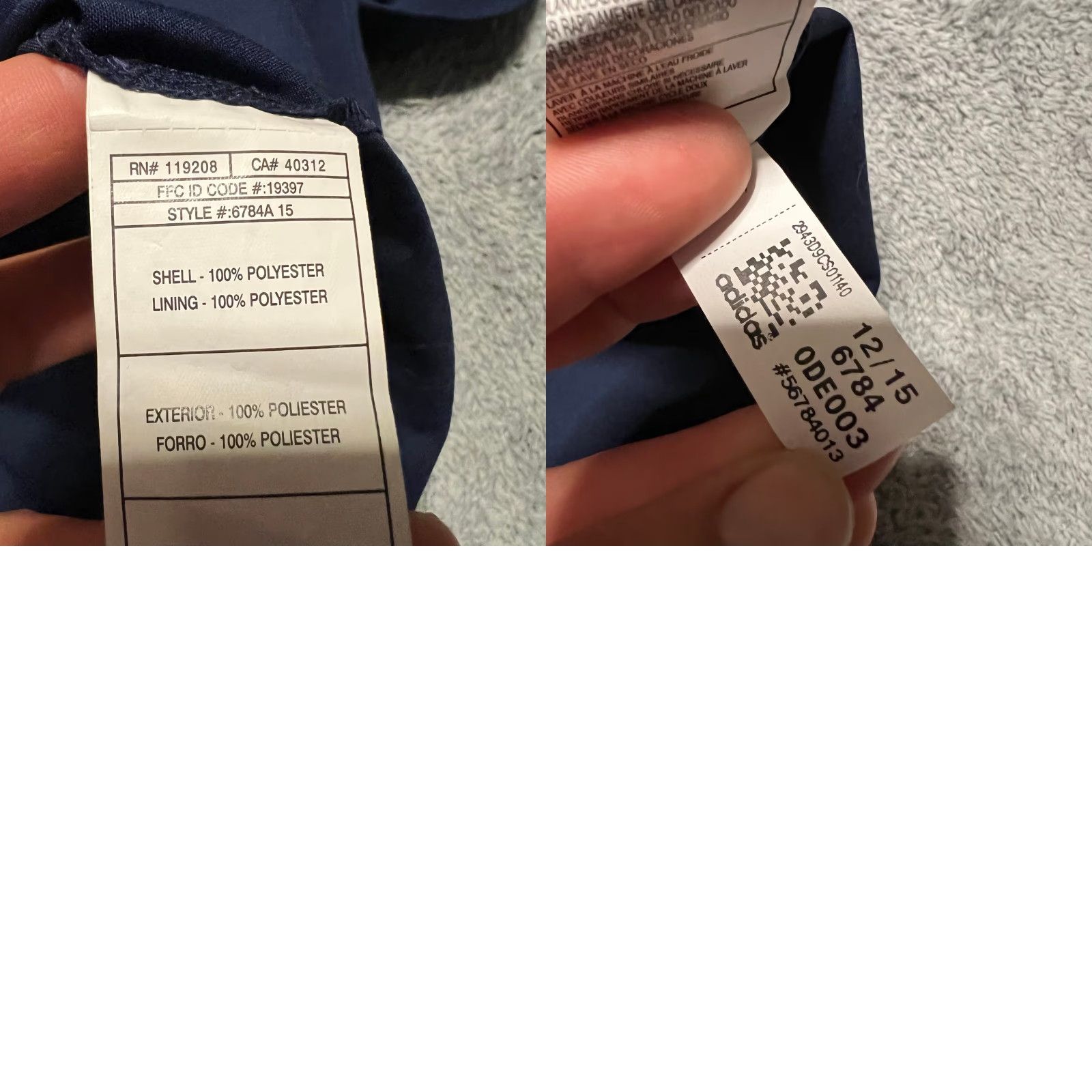 Adidas Adidas Jacket Mens XL Michigan Wolverines Long Convertible Sleeve Quarter Zip Blue Windbreaker Size US XL / EU 56 / 4 - 8 Thumbnail